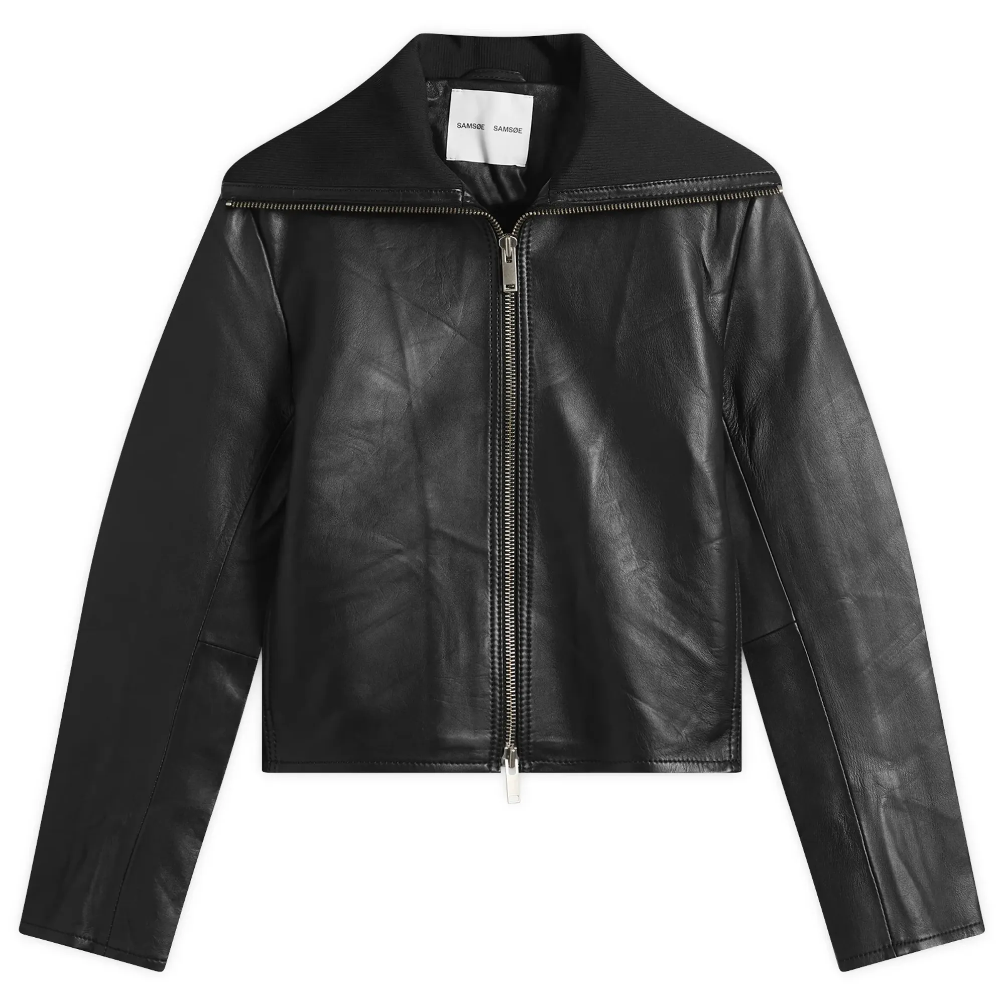 Samsøe Samsøe Women's Sashira Leather Jacket Black