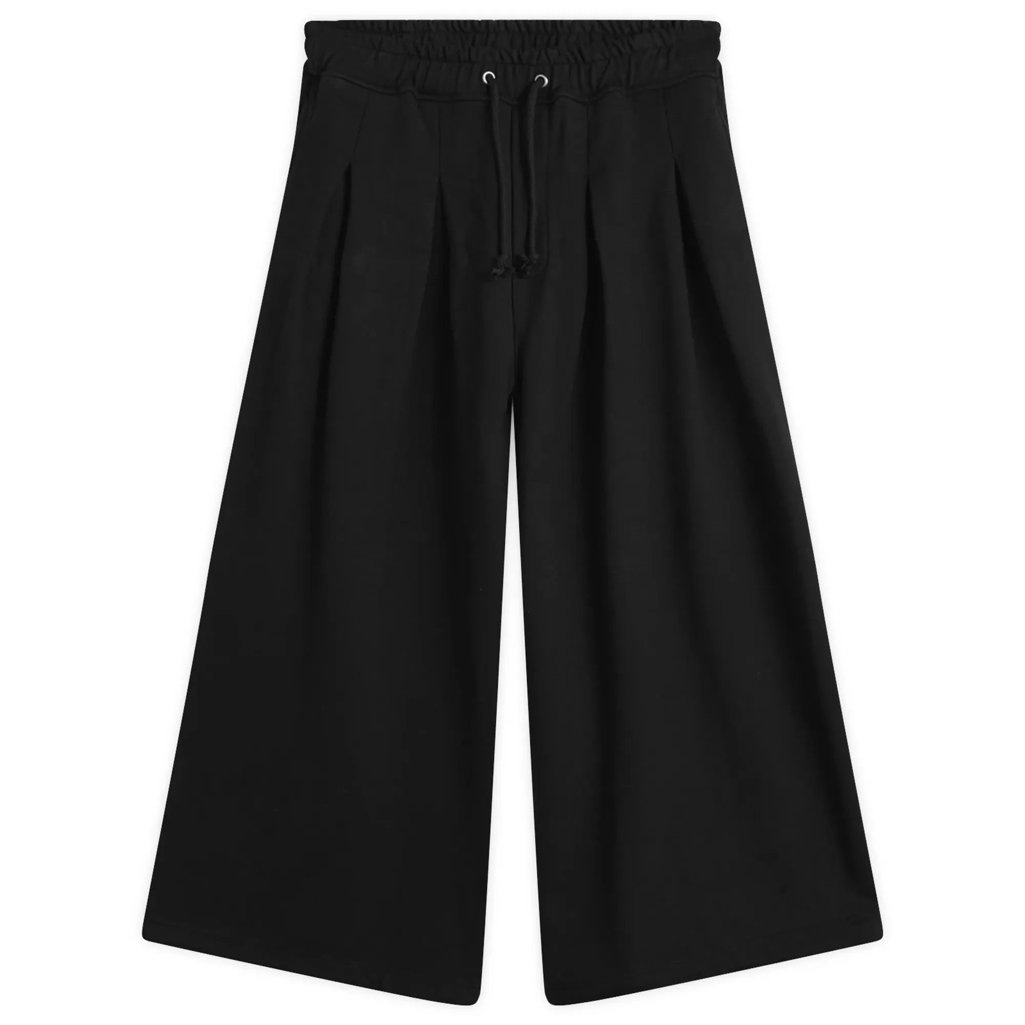 Anglan Men's Double Valley Tuck Sweat Pants Black