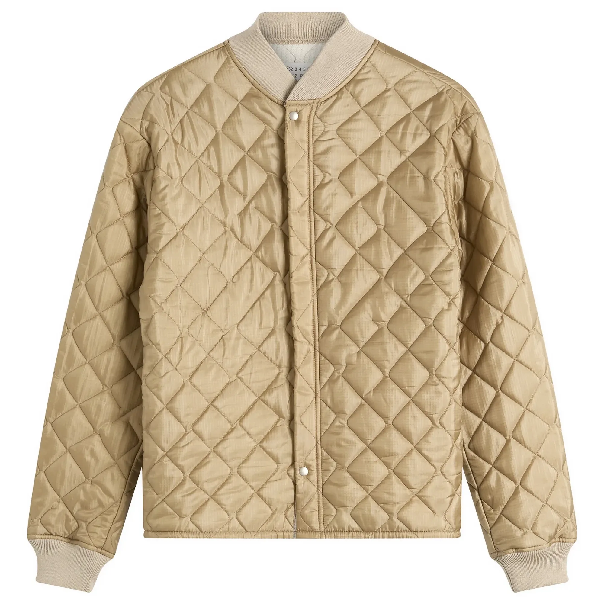 Maison Margiela Women's Quilted Jacket Dune/Off White