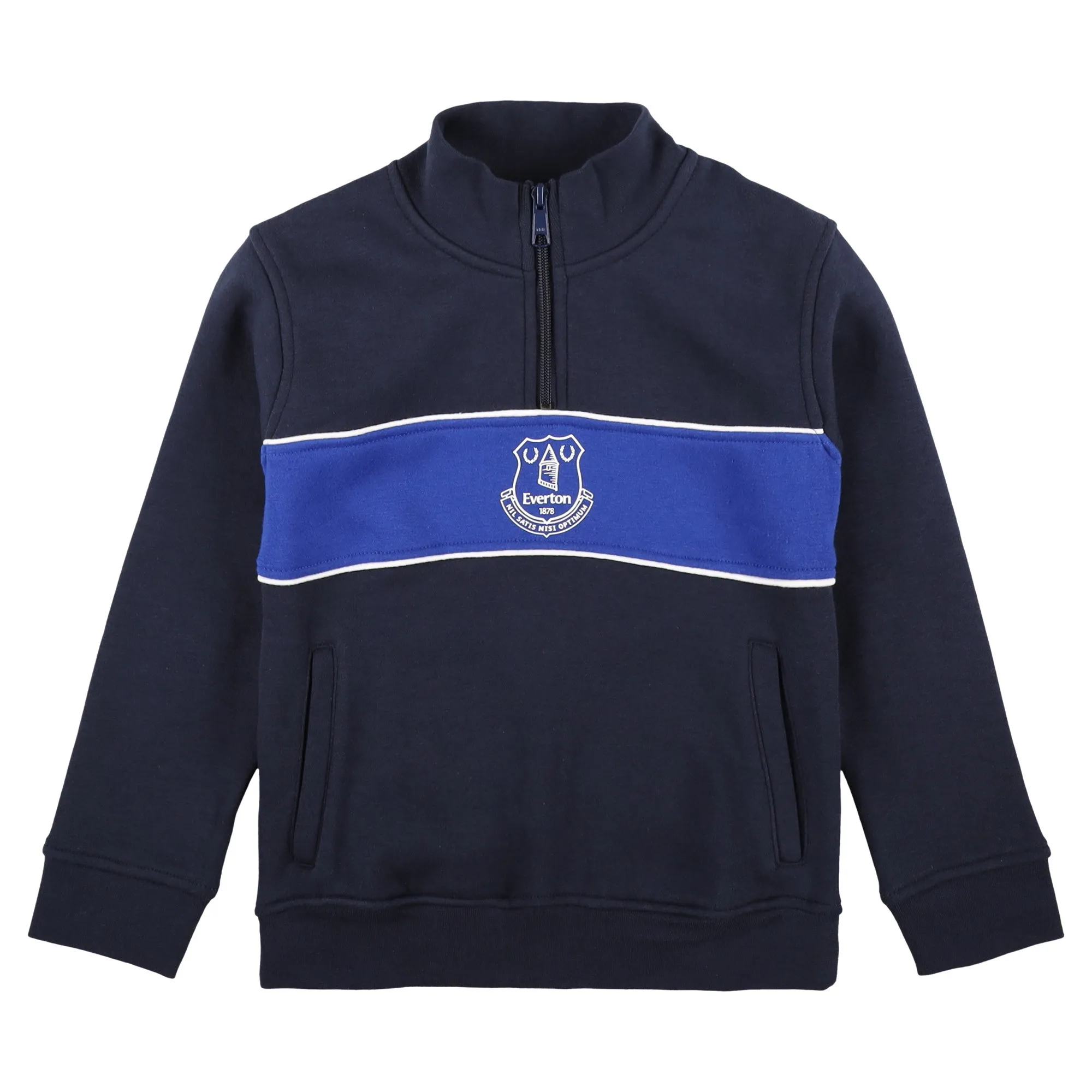 Everton 1/4 Zip Track Top - Navy - Kids