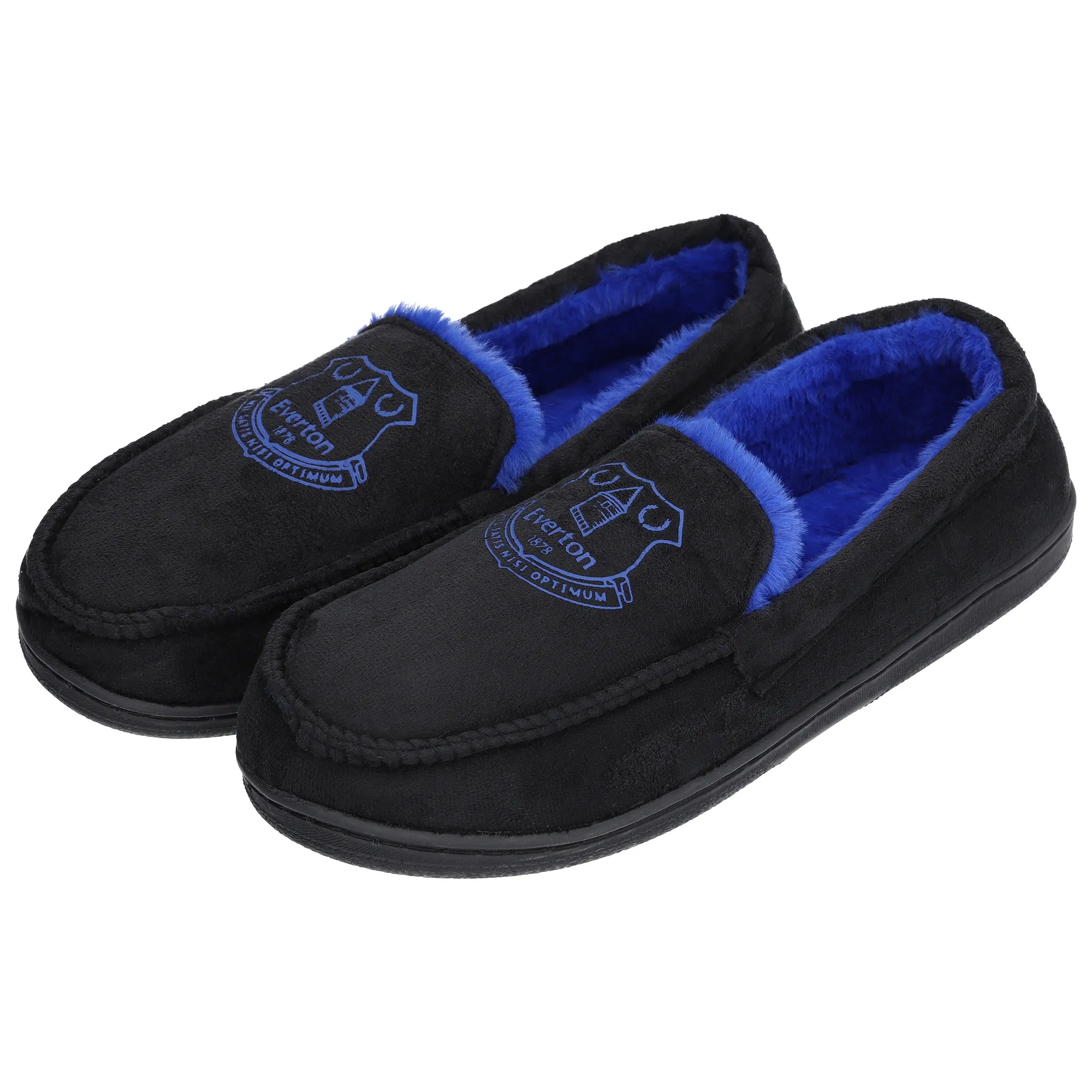 Everton Moccasin Slippers - Black - Mens