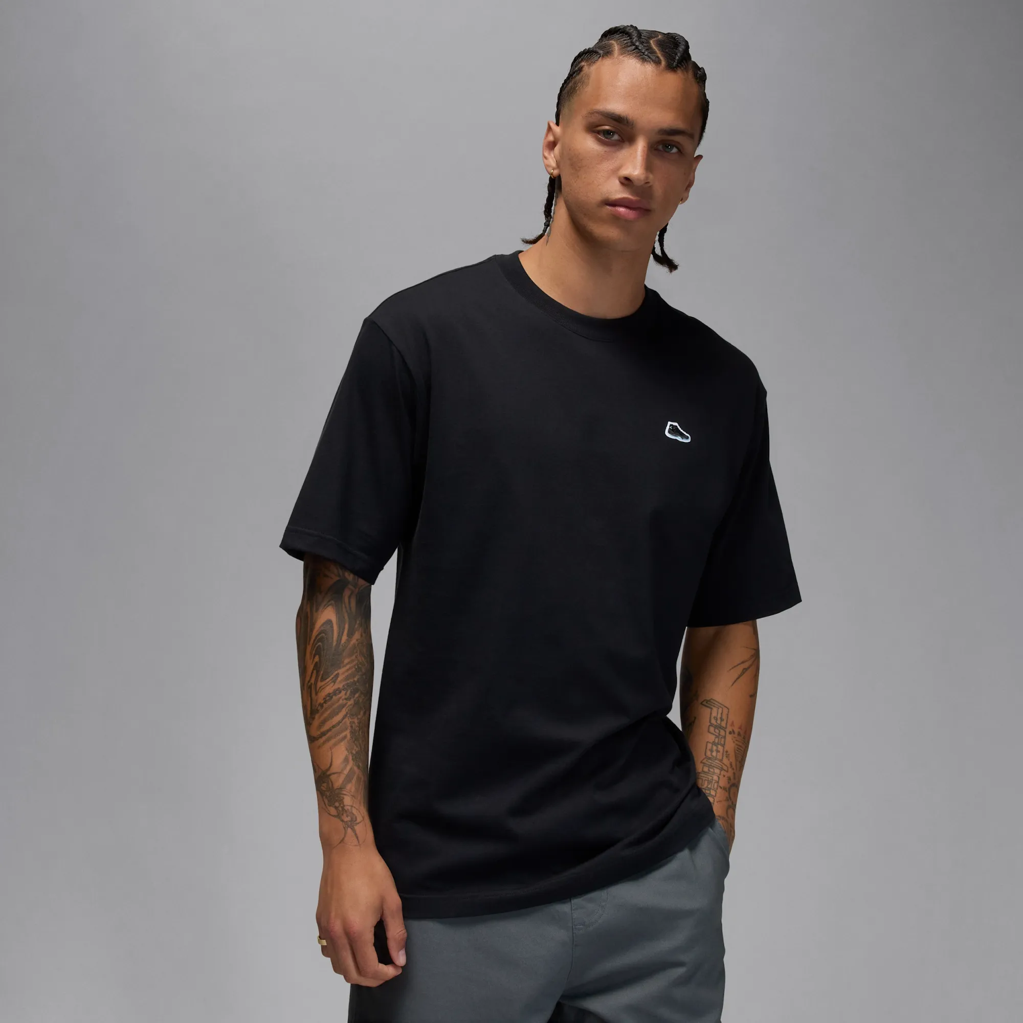 Nike Jordan Brand Men's AJ11 T-Shirt - Black - Cotton