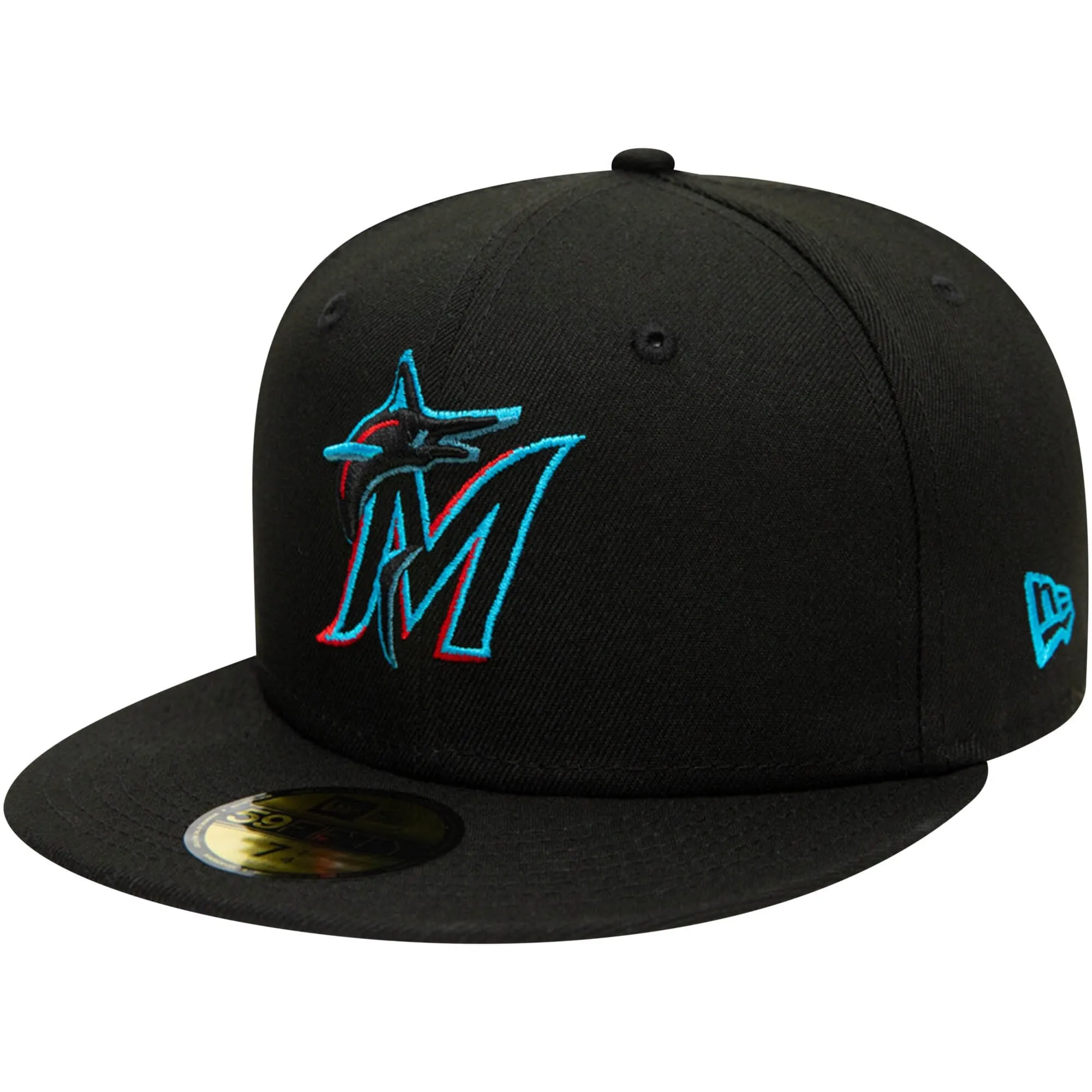 Miami Marlins Authentic On Field Game Black 59FIFTY Fitted Cap New Era Cap adult unisex