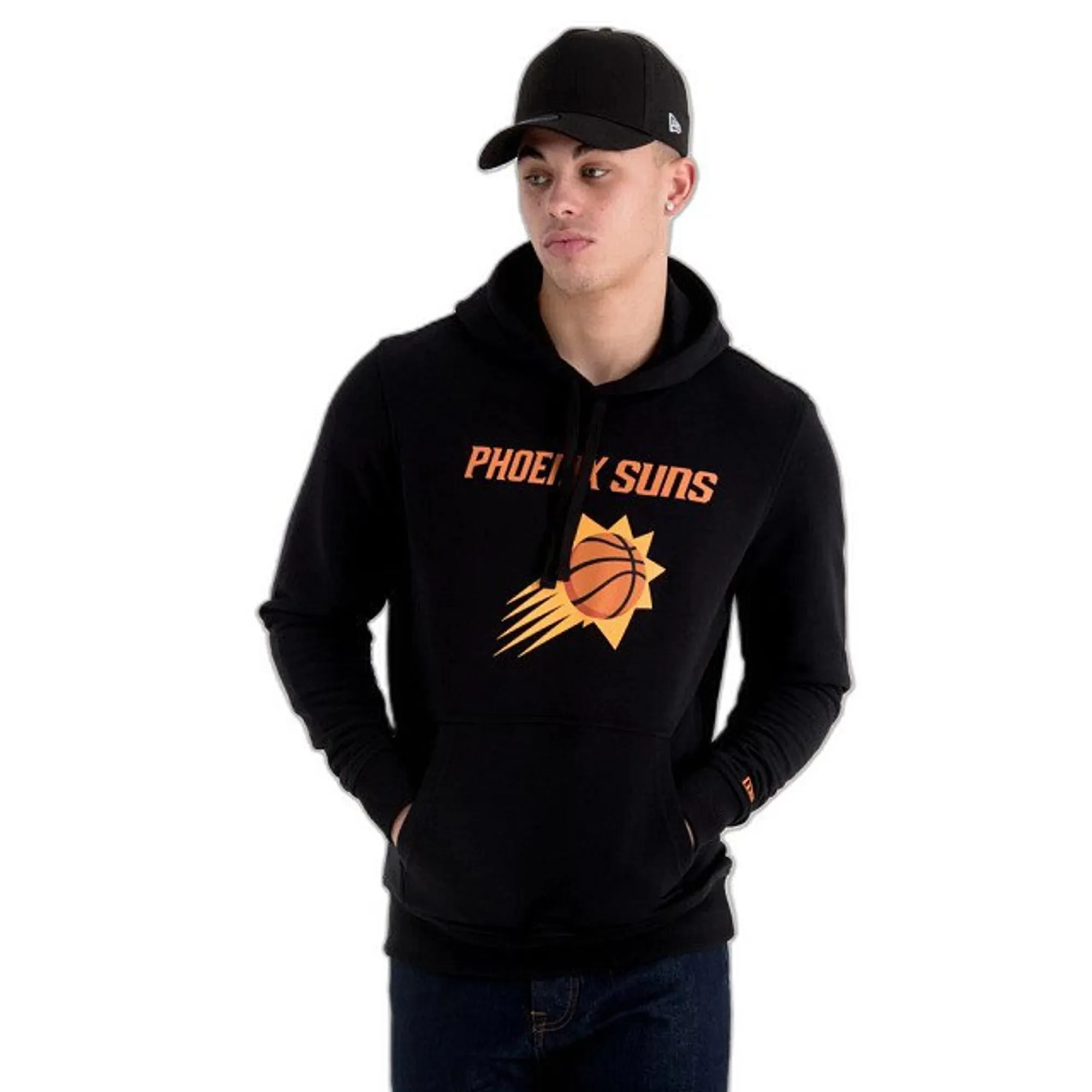 Phoenix Suns NBA Black Pullover Hoodie New Era Cap adult unisex