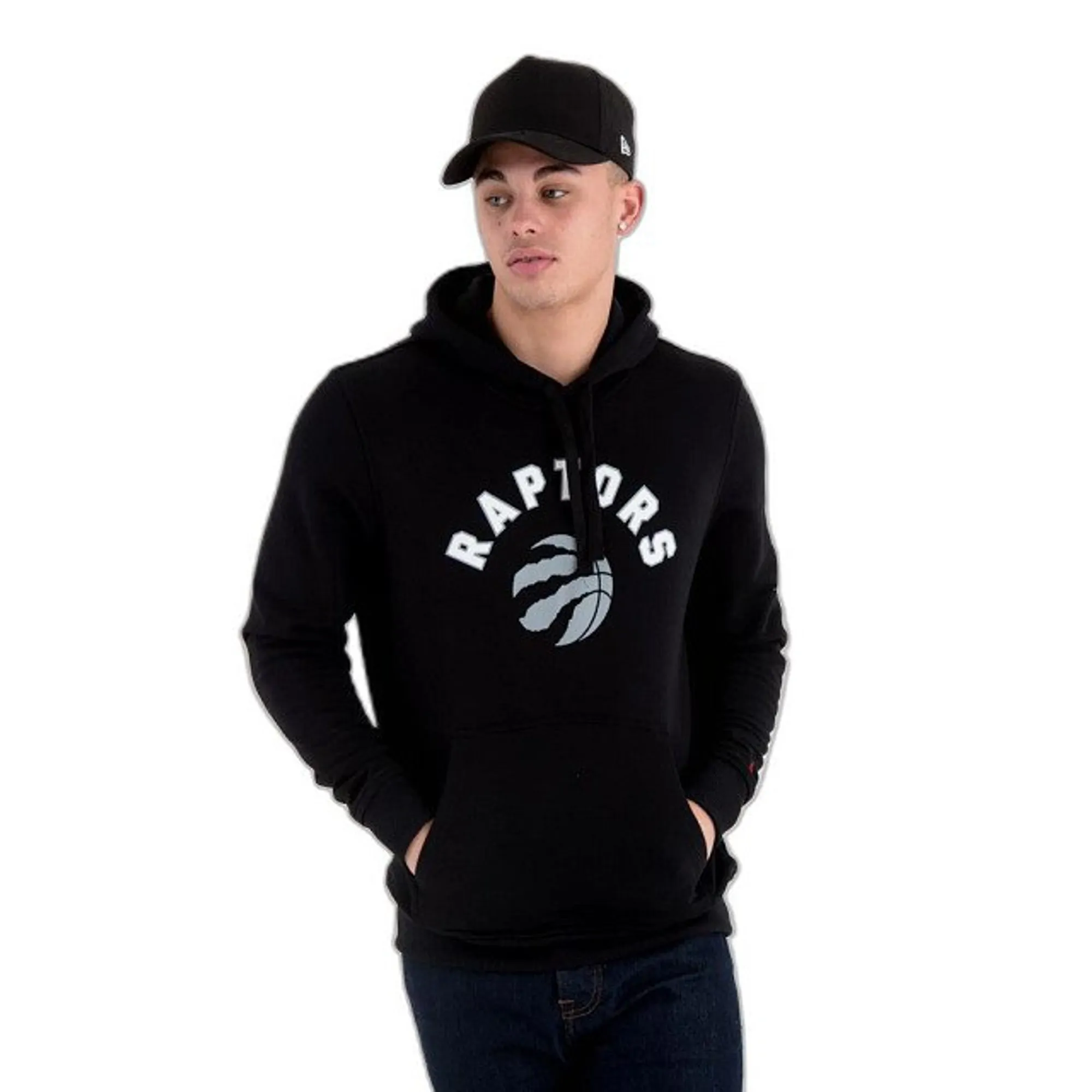 Toronto Raptors NBA Black Pullover Hoodie UK NewEraCap adult unisex
