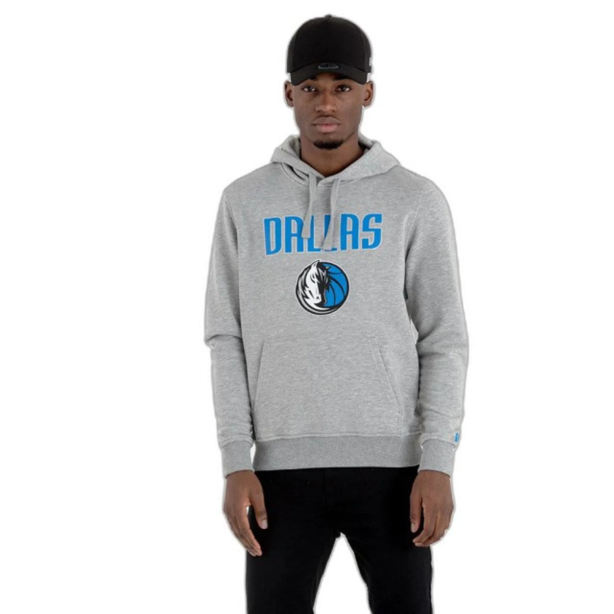 Dallas Mavericks NBA Grey Pullover Hoodie New Era Cap adult unisex