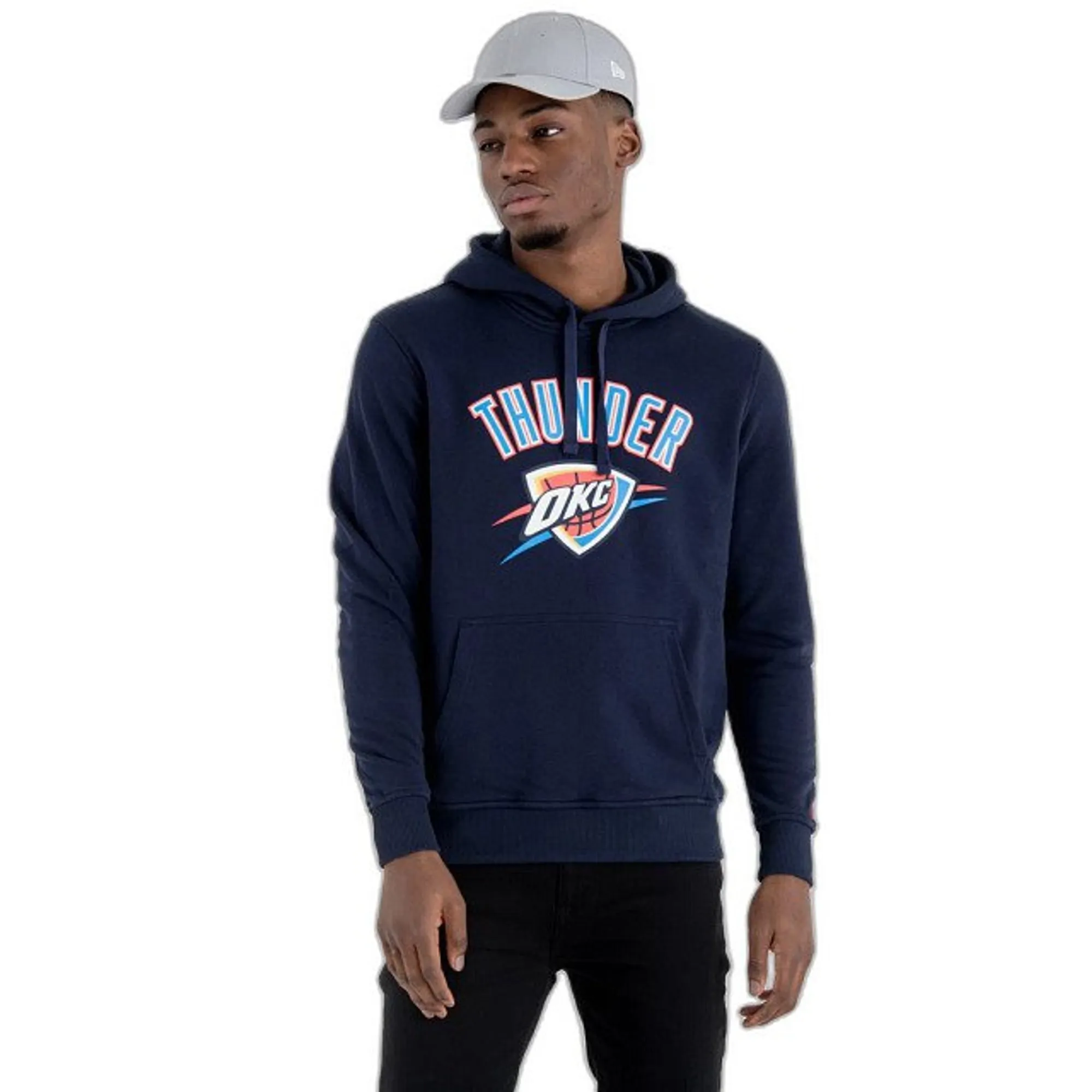 Oklahoma City Thunder NBA Navy Pullover Hoodie New Era Cap adult unisex