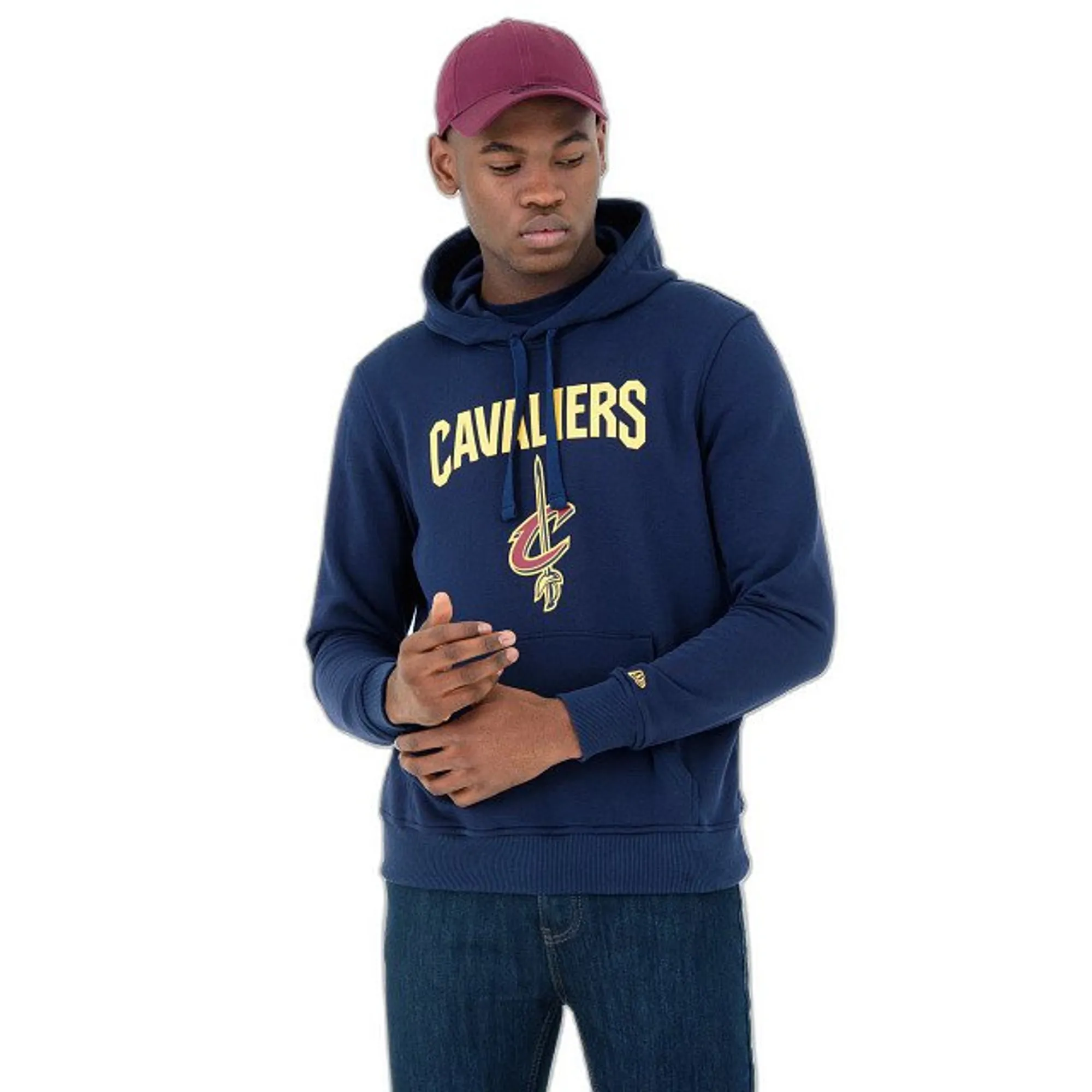 Cleveland Cavaliers NBA Navy Pullover Hoodie New Era Cap adult unisex