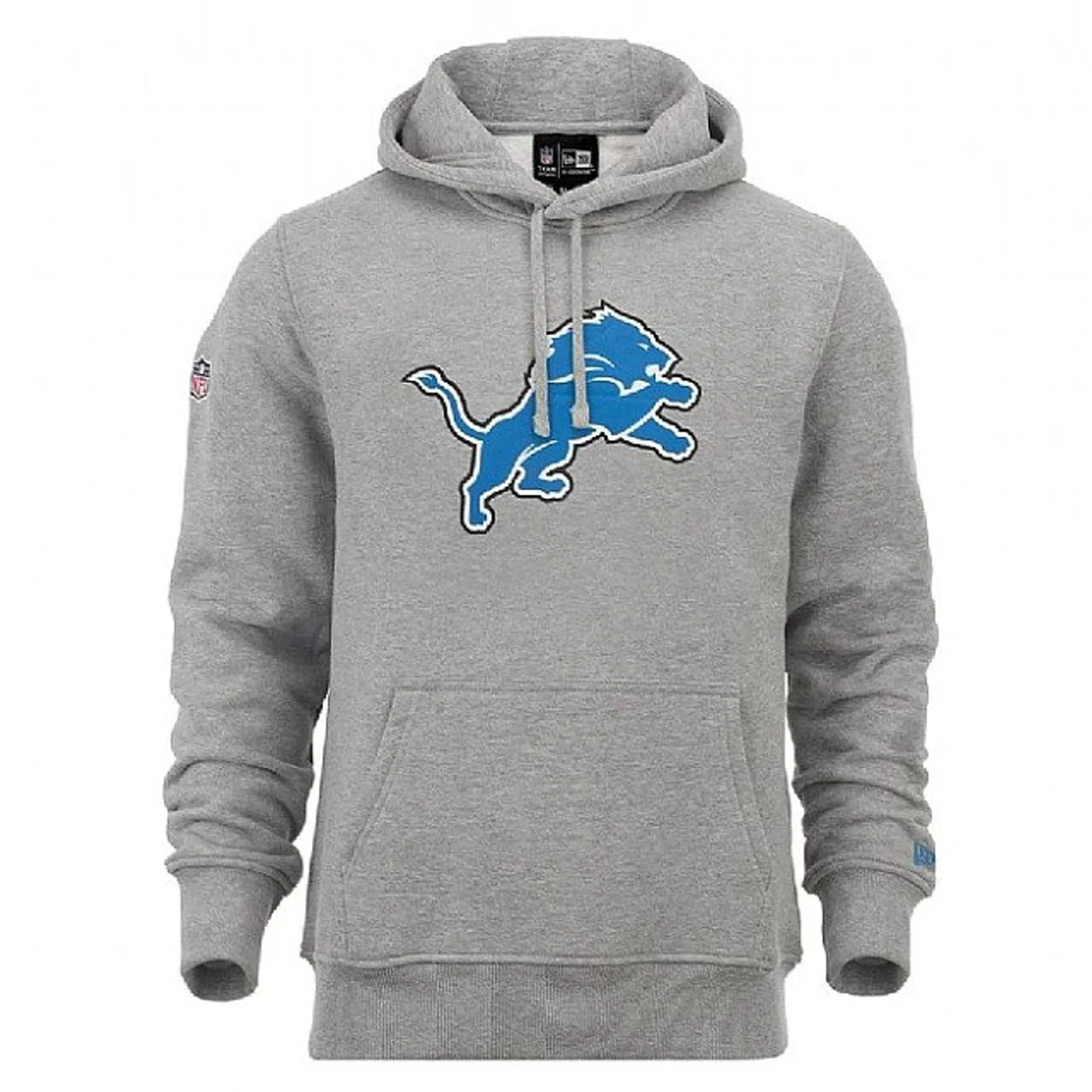 Detroit Lions NFL Grey Pullover Hoodie New Era Cap adult unisex