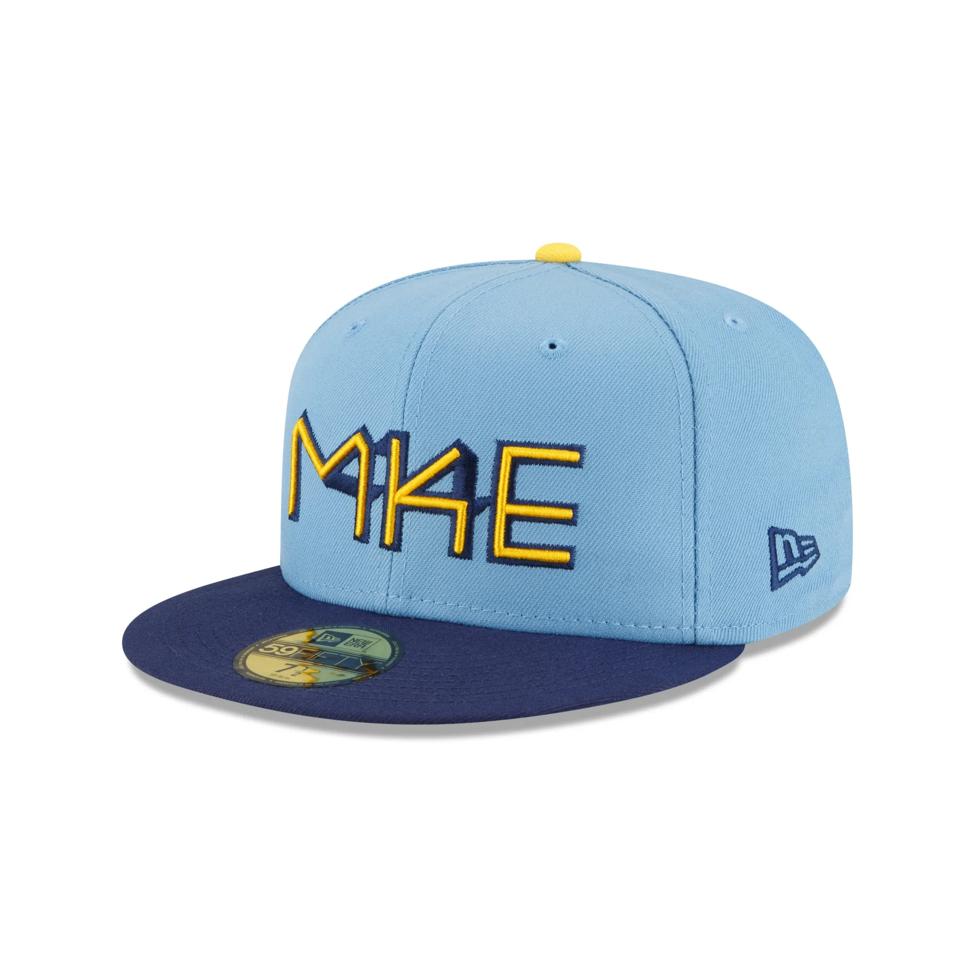 Milwaukee Brewers MLB City Connect 2025 Blue 59FIFTY Fitted Cap New Era Cap adult unisex