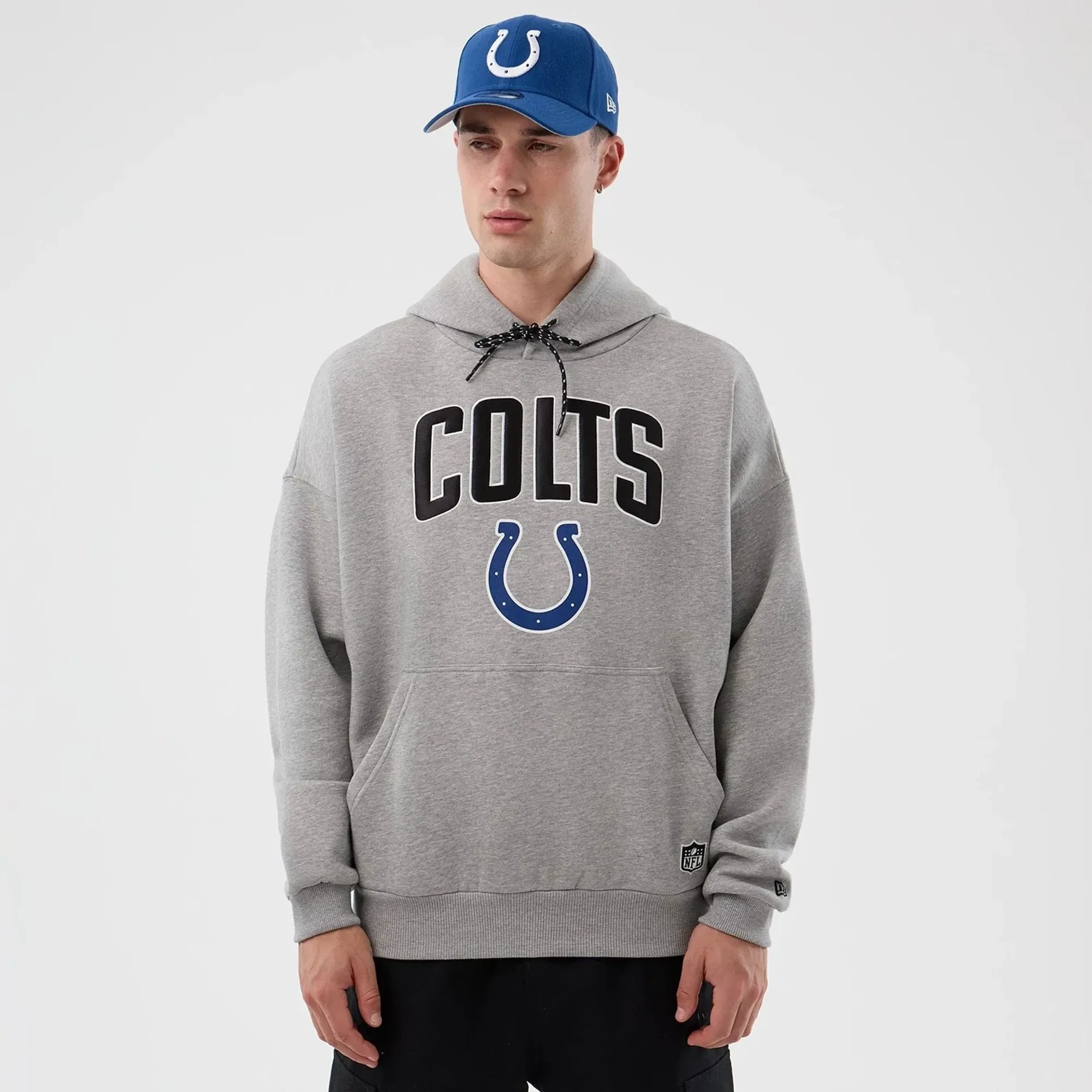 Indianapolis Colts NFL International Series Games Grey Pullover Hoodie New Era Cap adult unisex