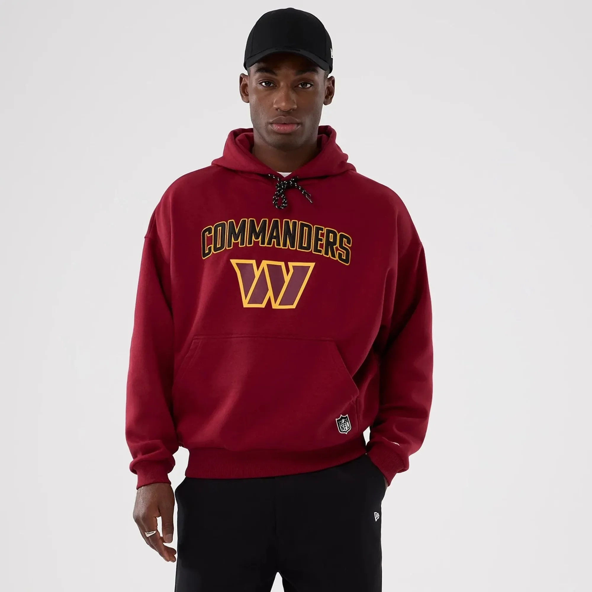 Washington Commanders NFL International Series Games 2025 Dark Red Premium Pullover Hoodie New Era Cap adult unisex