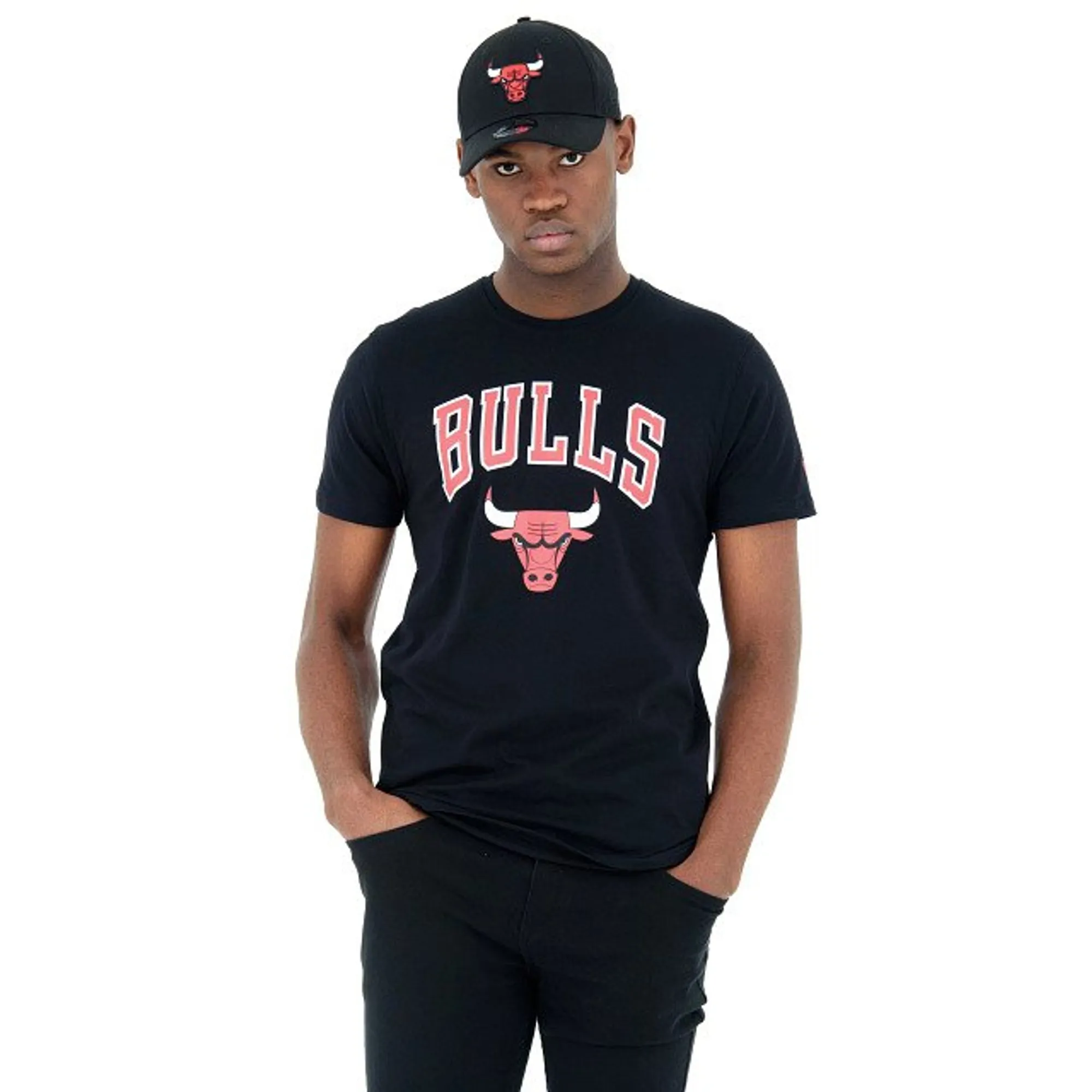 Chicago Bulls NBA Regular Black T-Shirt New Era Cap adult unisex