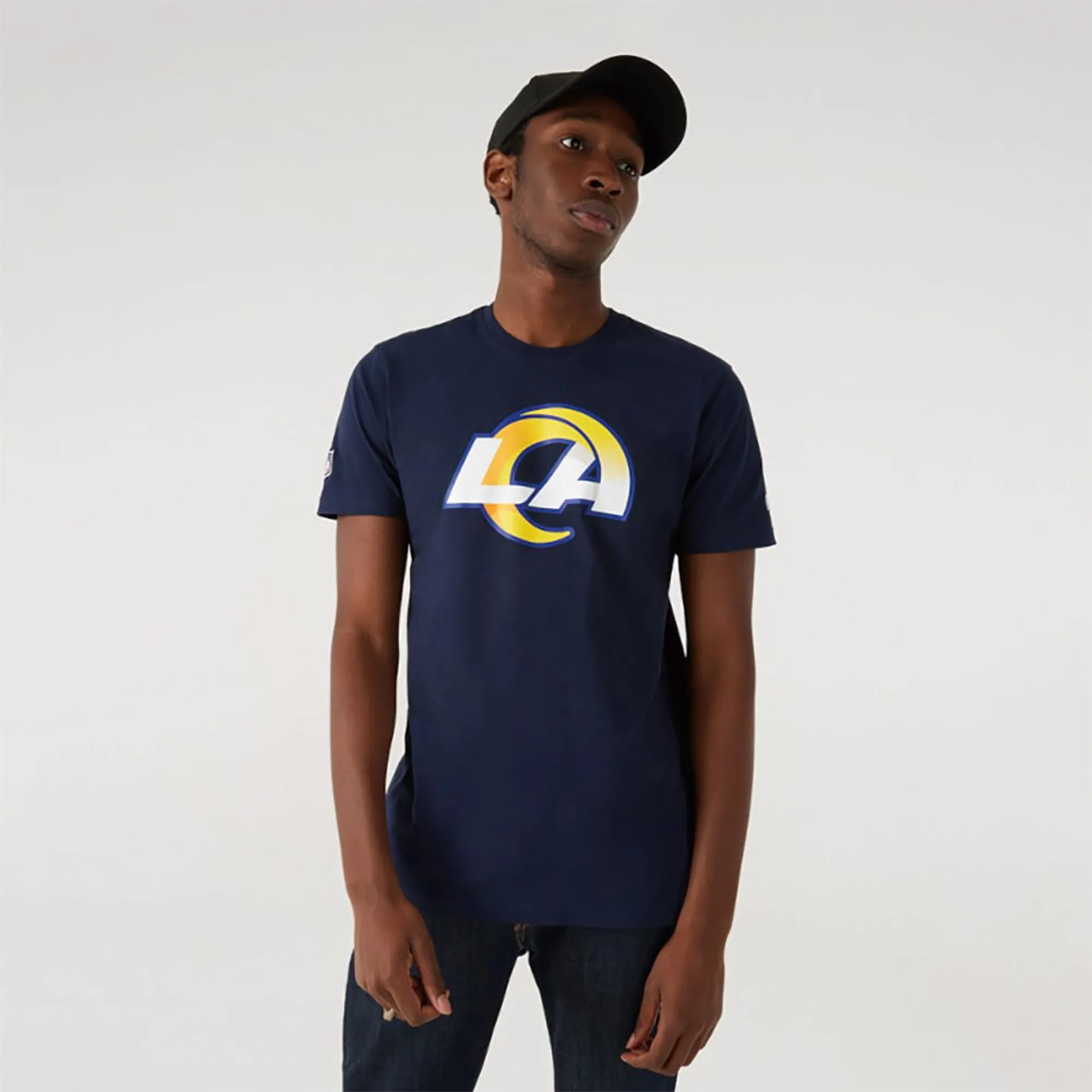 LA Rams NFL Navy T-Shirt New Era Cap adult unisex