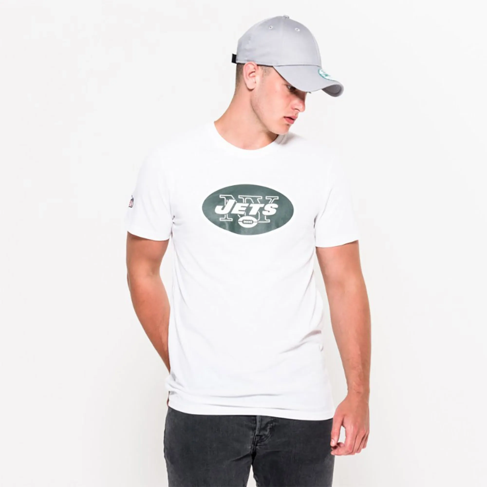 New York Jets NFL White T-Shirt New Era Cap adult unisex