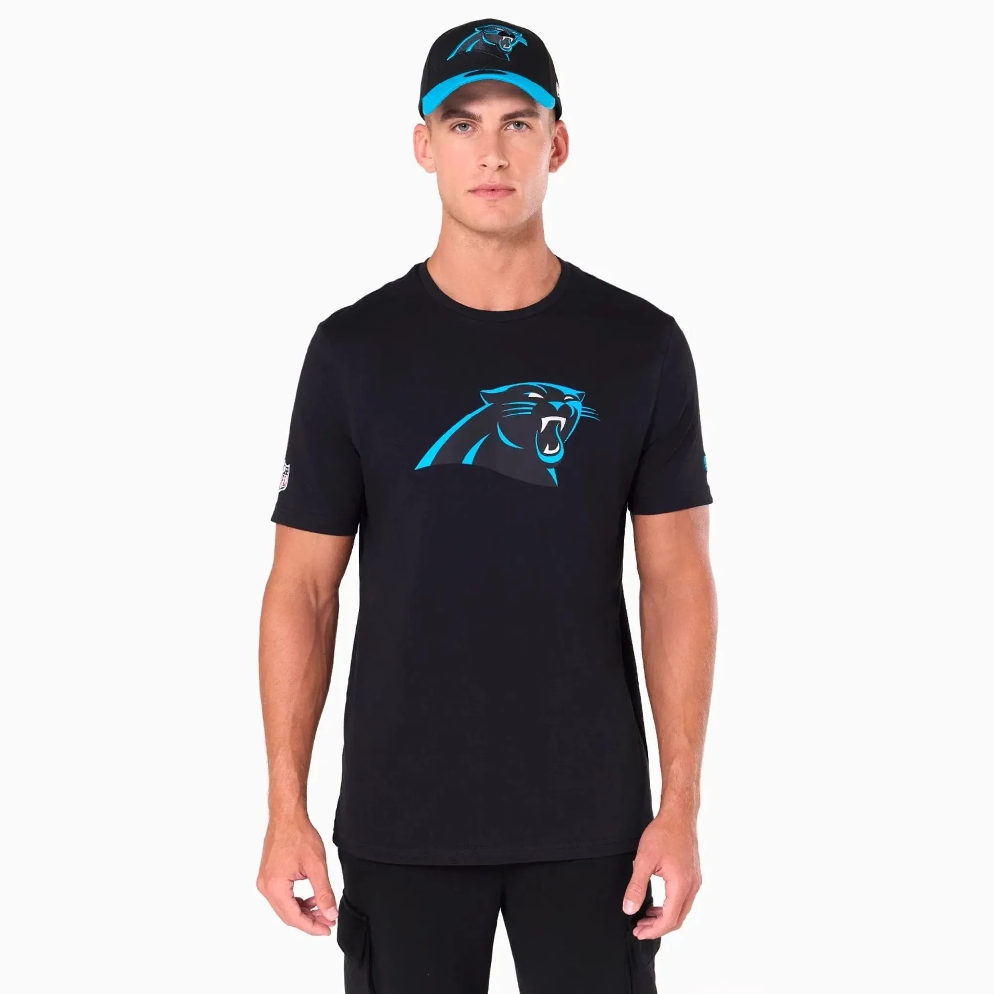 Carolina Panthers NFL Black T-Shirt New Era Cap adult unisex