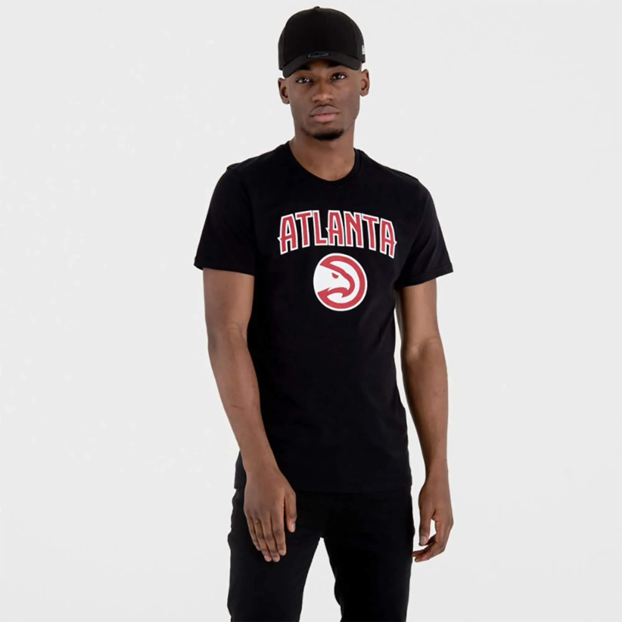 Atlanta Hawks NBA Black T-Shirt New Era Cap adult unisex