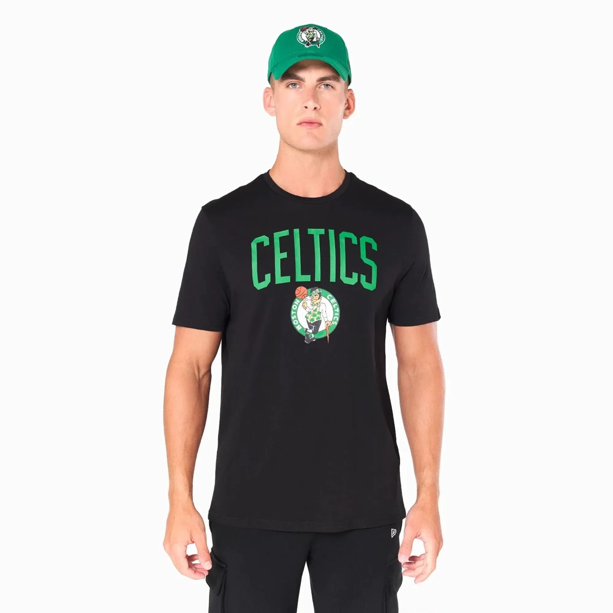 Boston Celtics NBA Black T-Shirt New Era Cap adult unisex
