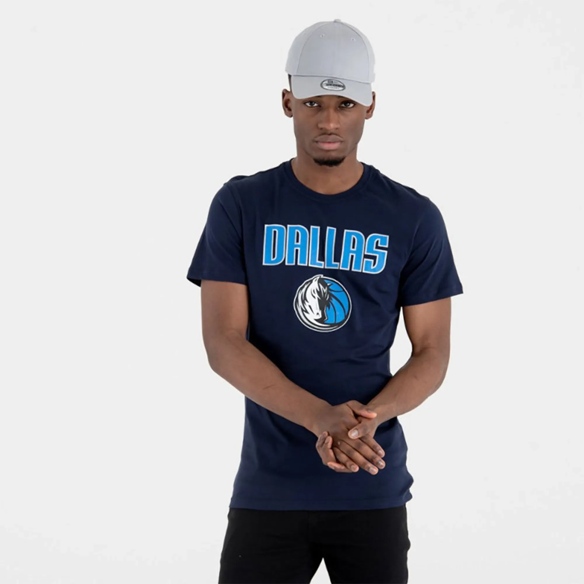 Dallas Mavericks NBA Navy T-Shirt New Era Cap adult unisex