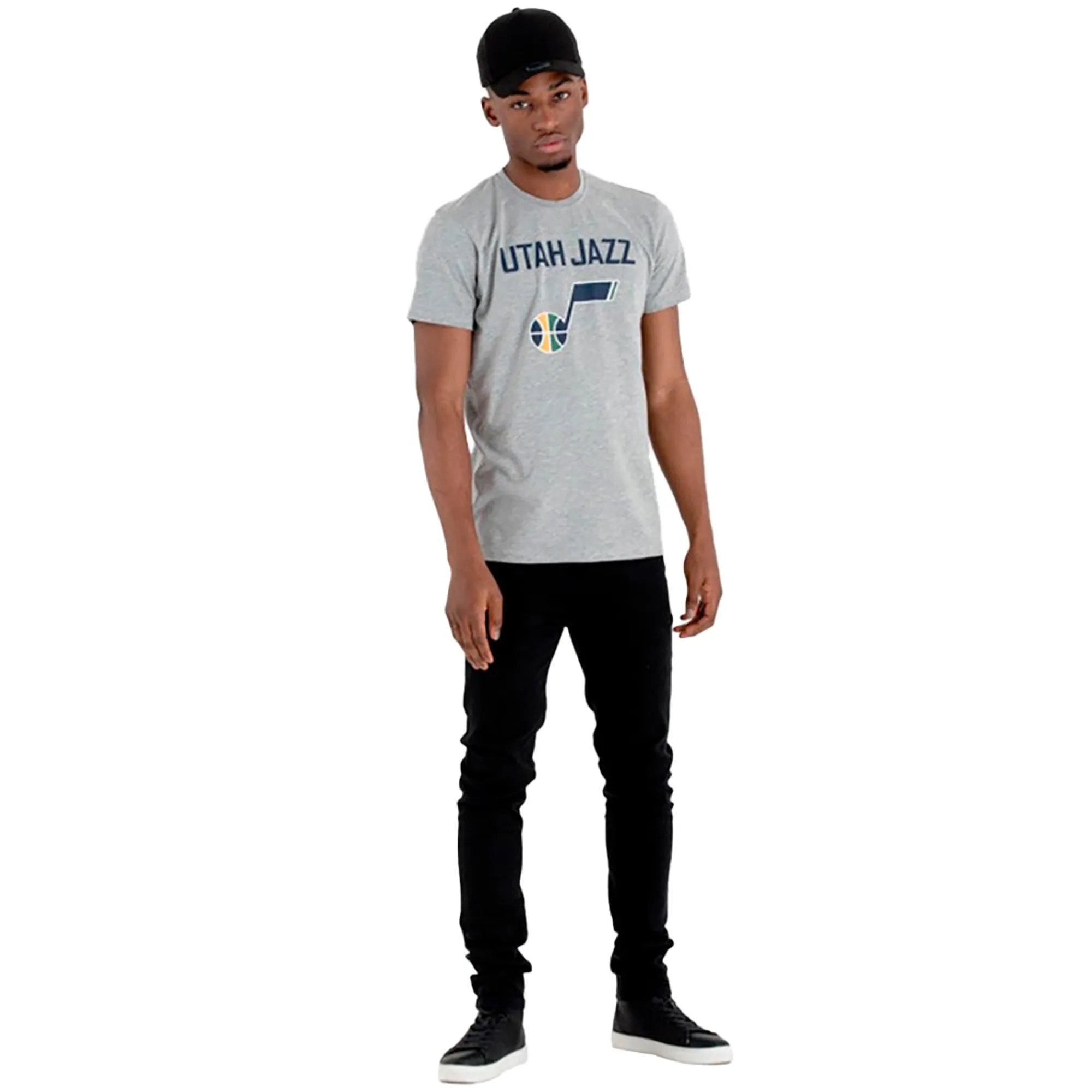 Utah Jazz NBA Grey T-Shirt New Era Cap adult unisex