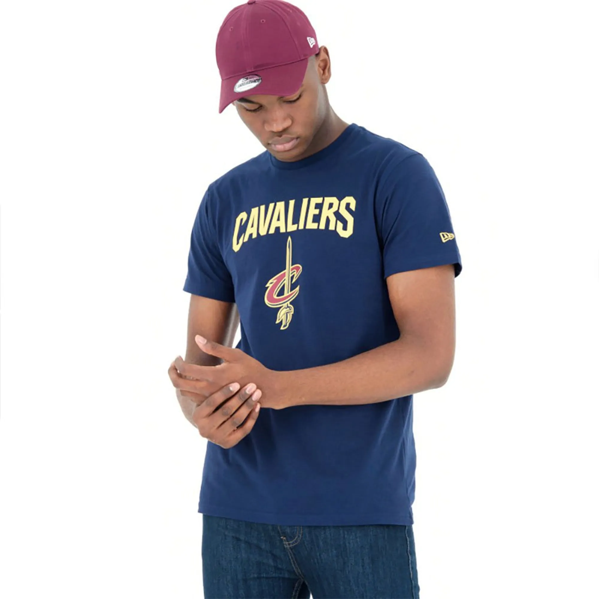Cleveland Cavaliers NBA Navy T-Shirt New Era Cap adult unisex