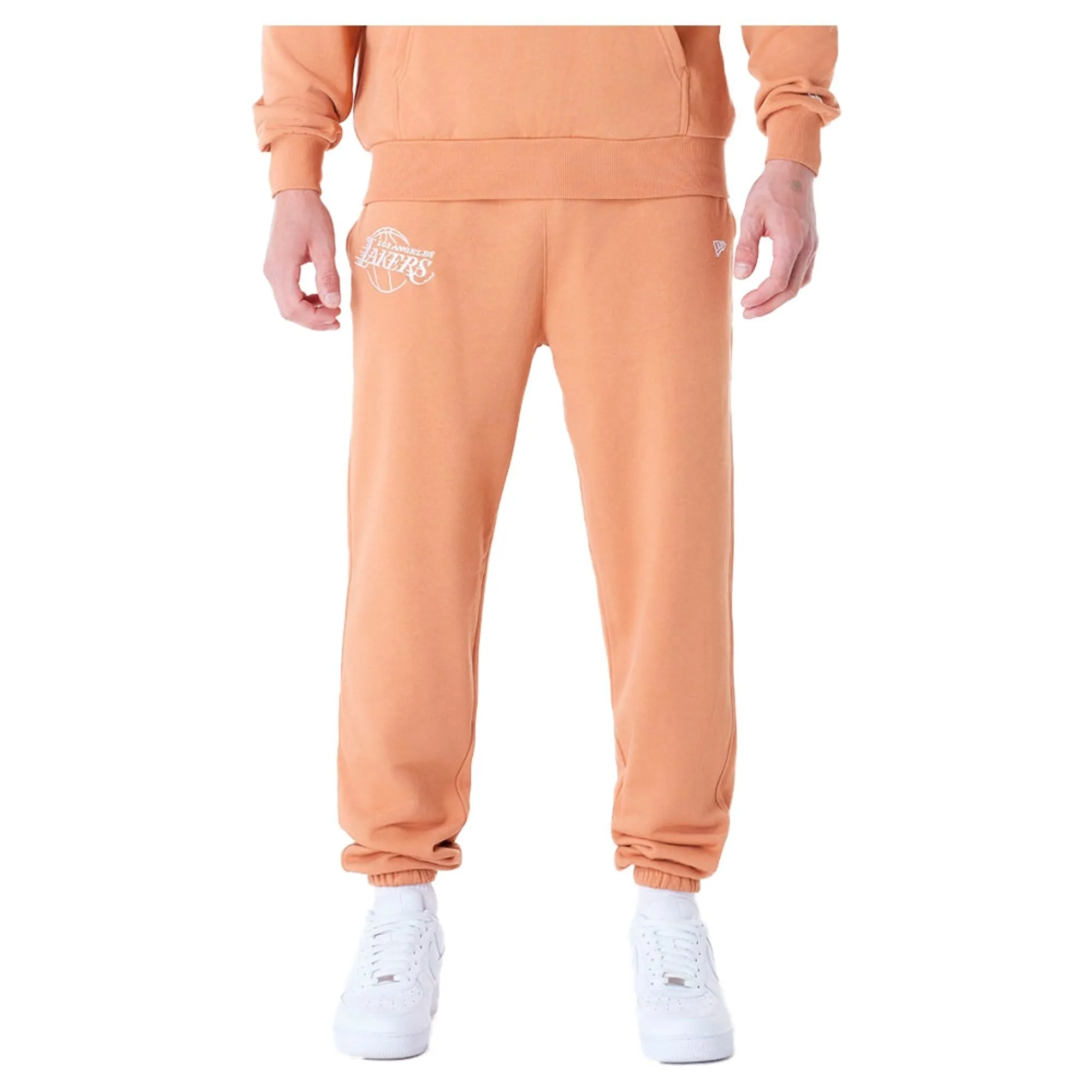 LA Lakers NBA League Essential Dark Beige Fleece Joggers New Era Cap adult unisex