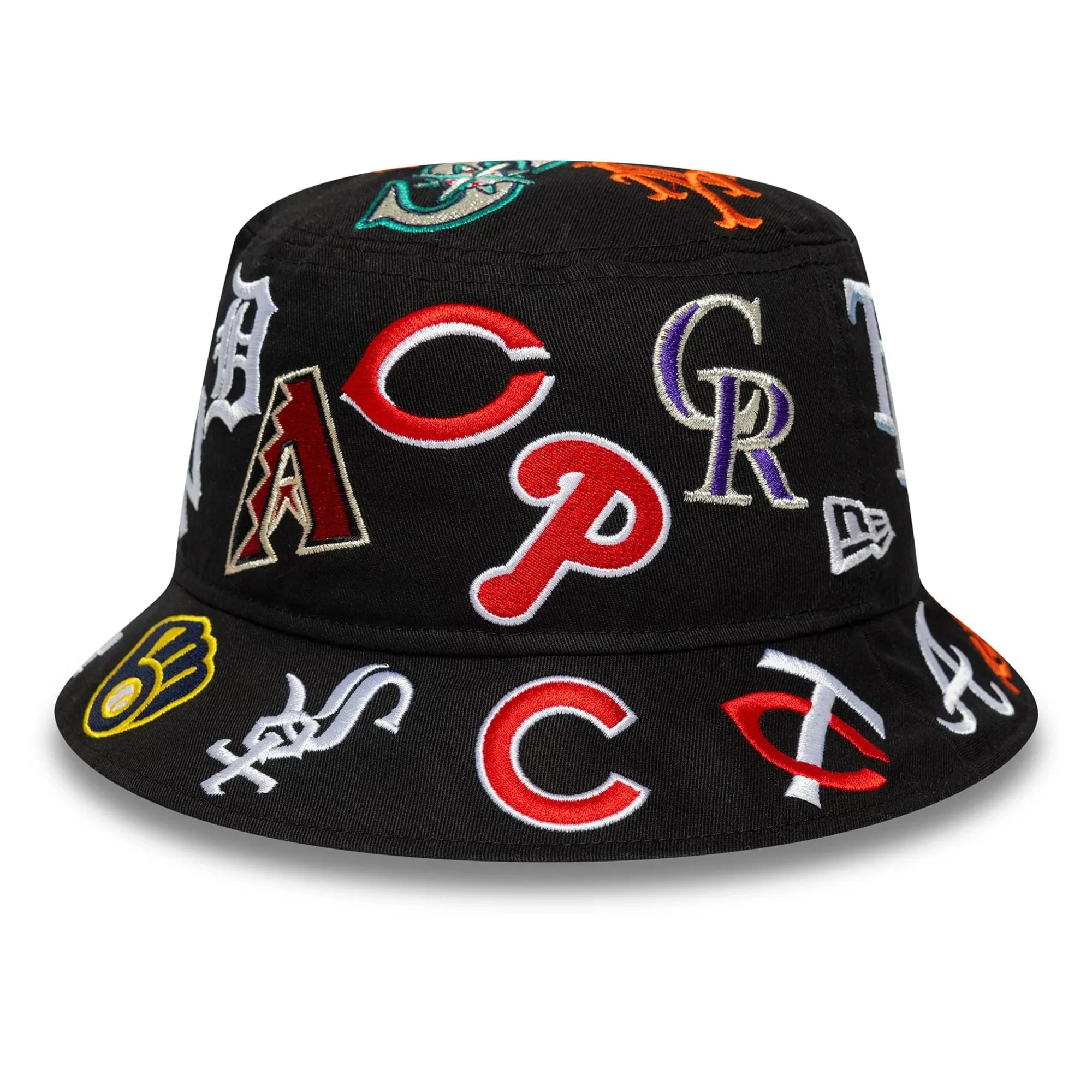 MLB All Over Black Bucket Hat New Era Cap adult unisex