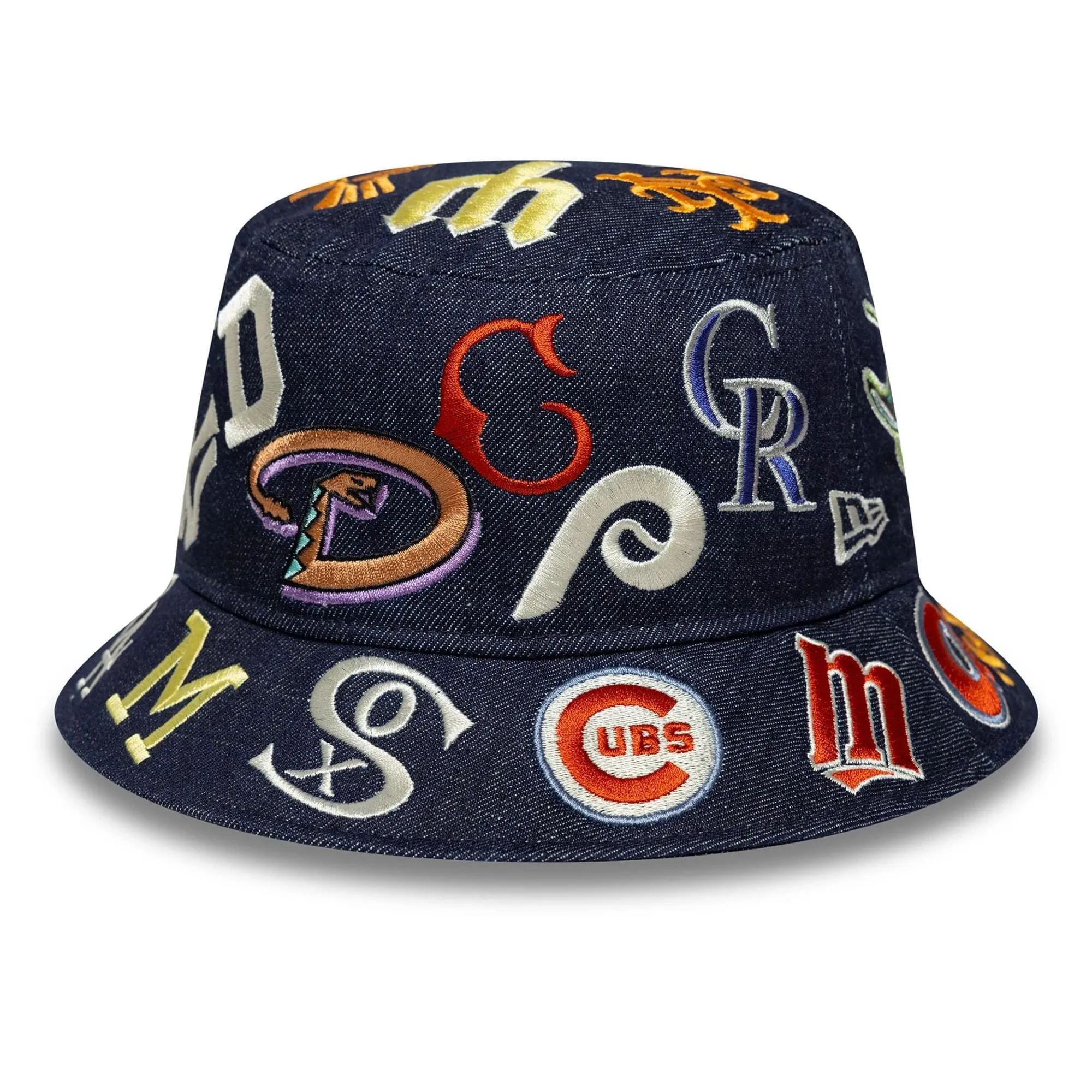 MLB All Over Black Bucket Hat New Era Cap adult unisex