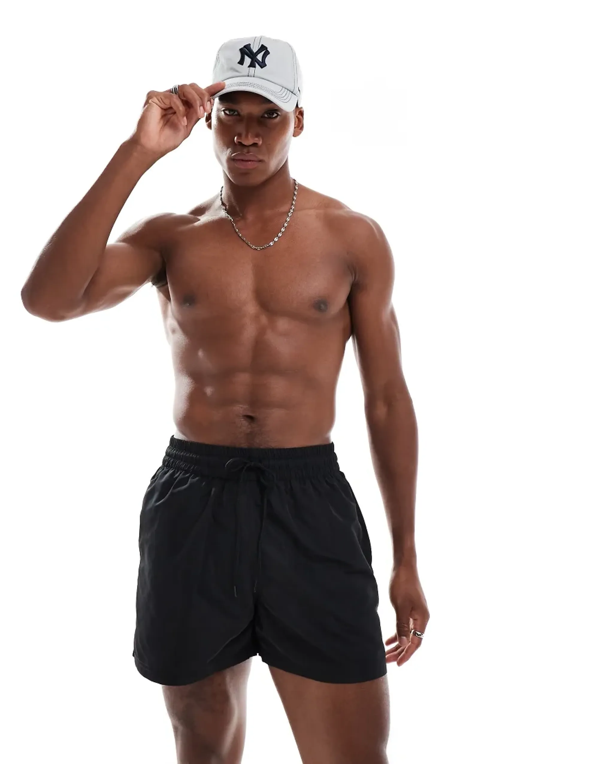 New Era Black Swim Shorts adult unisex