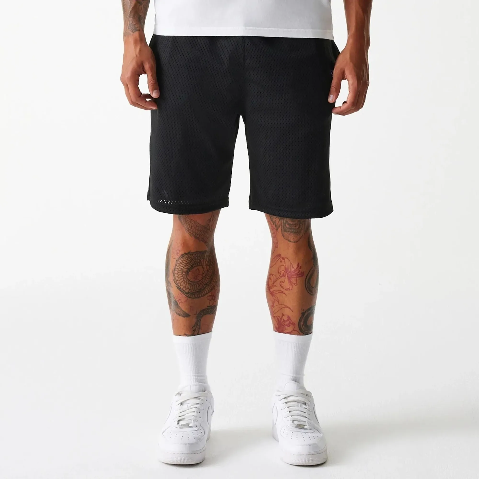 New Era Black Mesh Shorts adult unisex