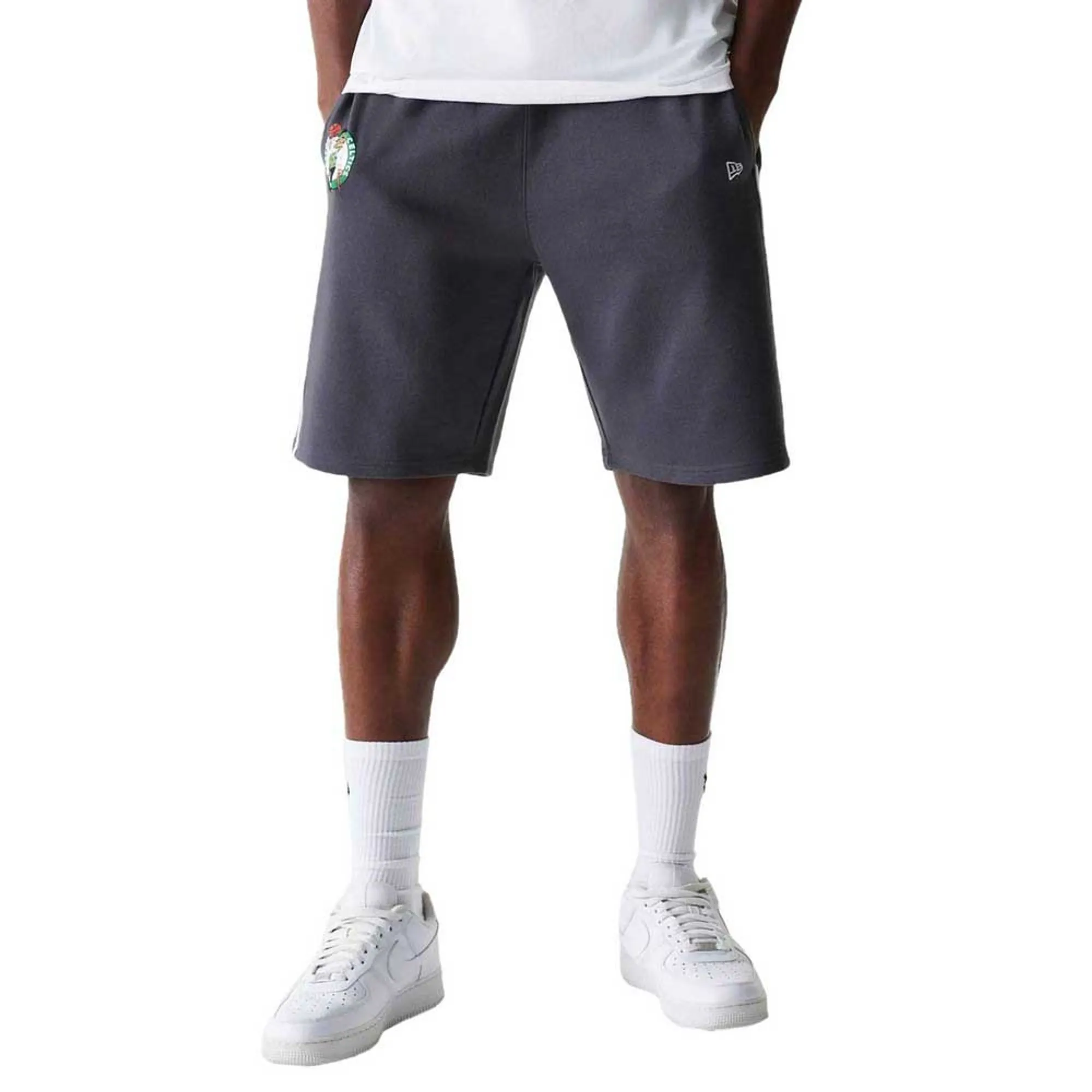 Boston Celtics NBA Piping Dark Grey Shorts New Era Cap adult unisex