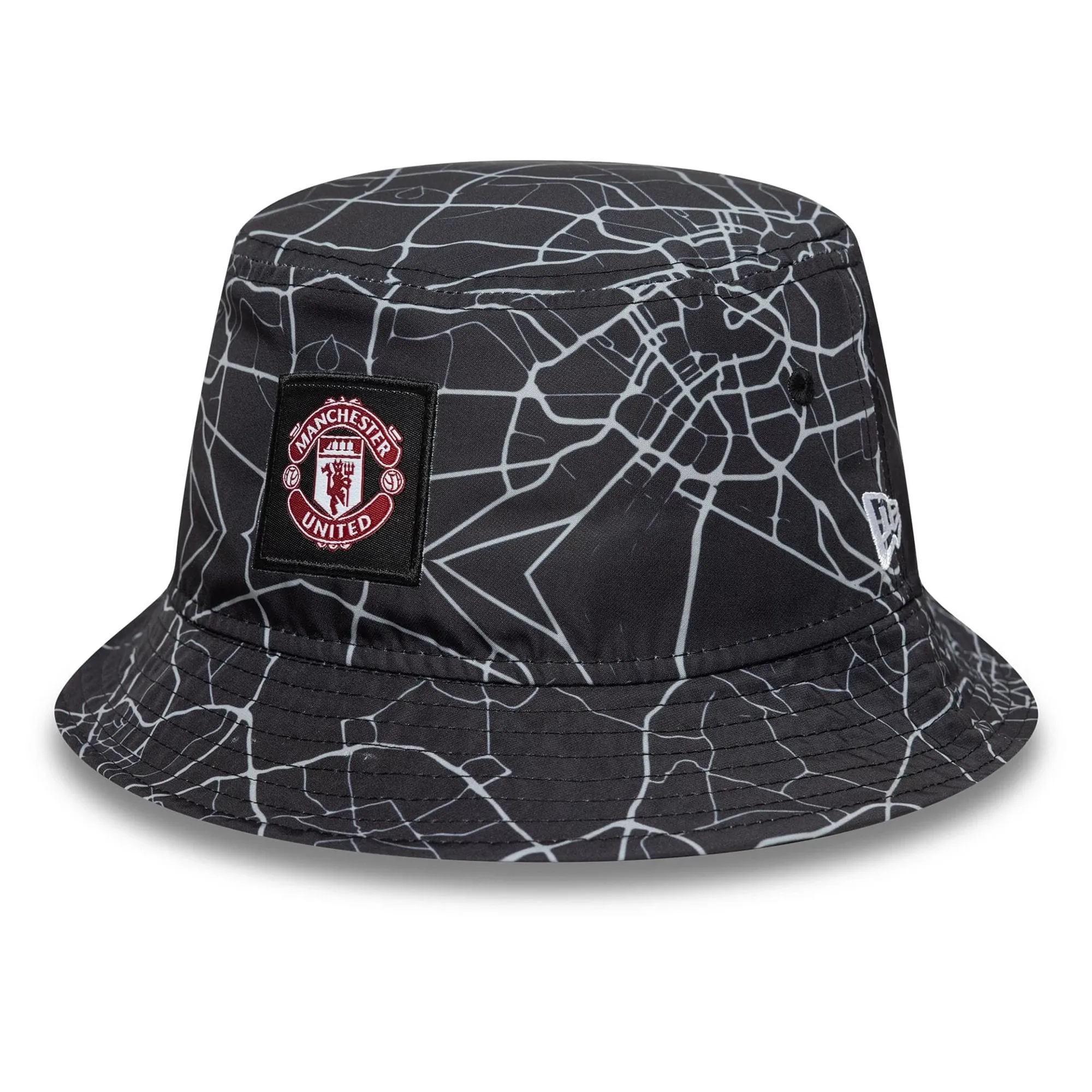 Manchester United FC All Over Print Black Bucket Hat New Era Cap adult unisex