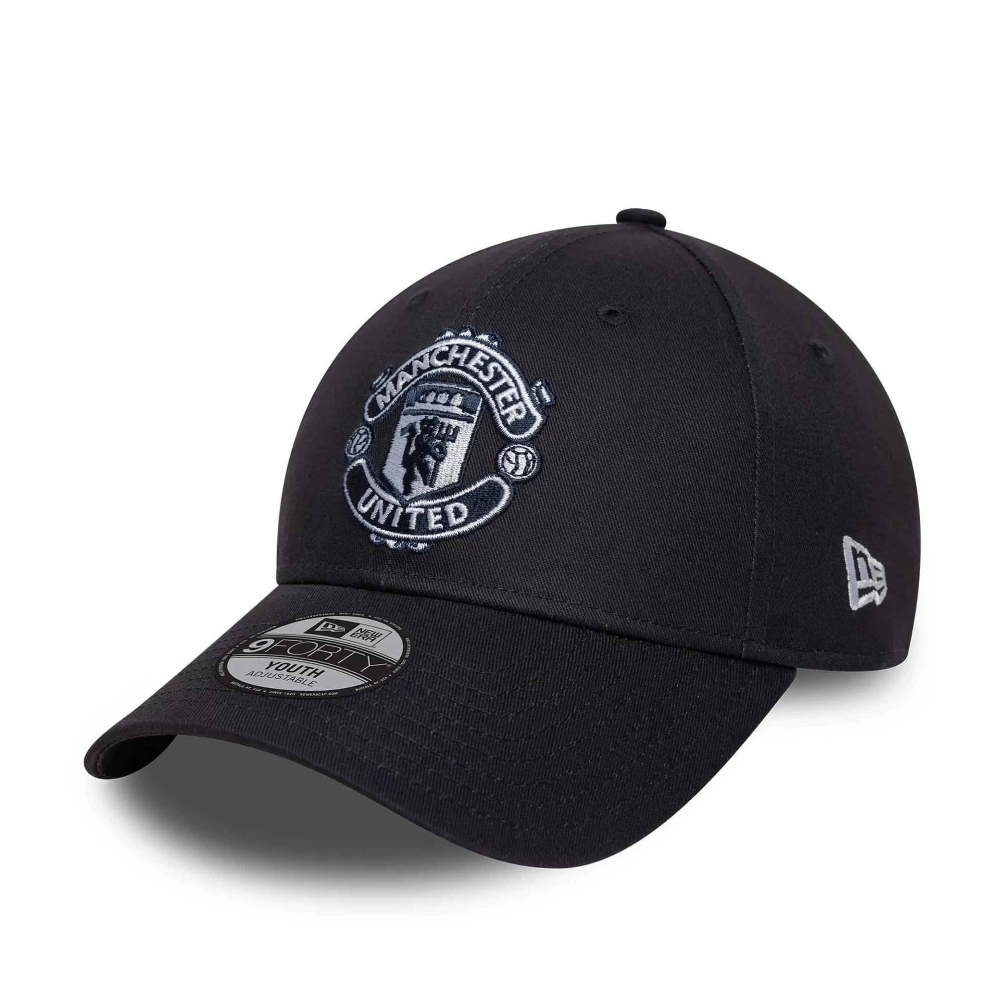Manchester United FC Youth Seasonal Black 9FORTY Adjustable Cap New Era Cap adult unisex