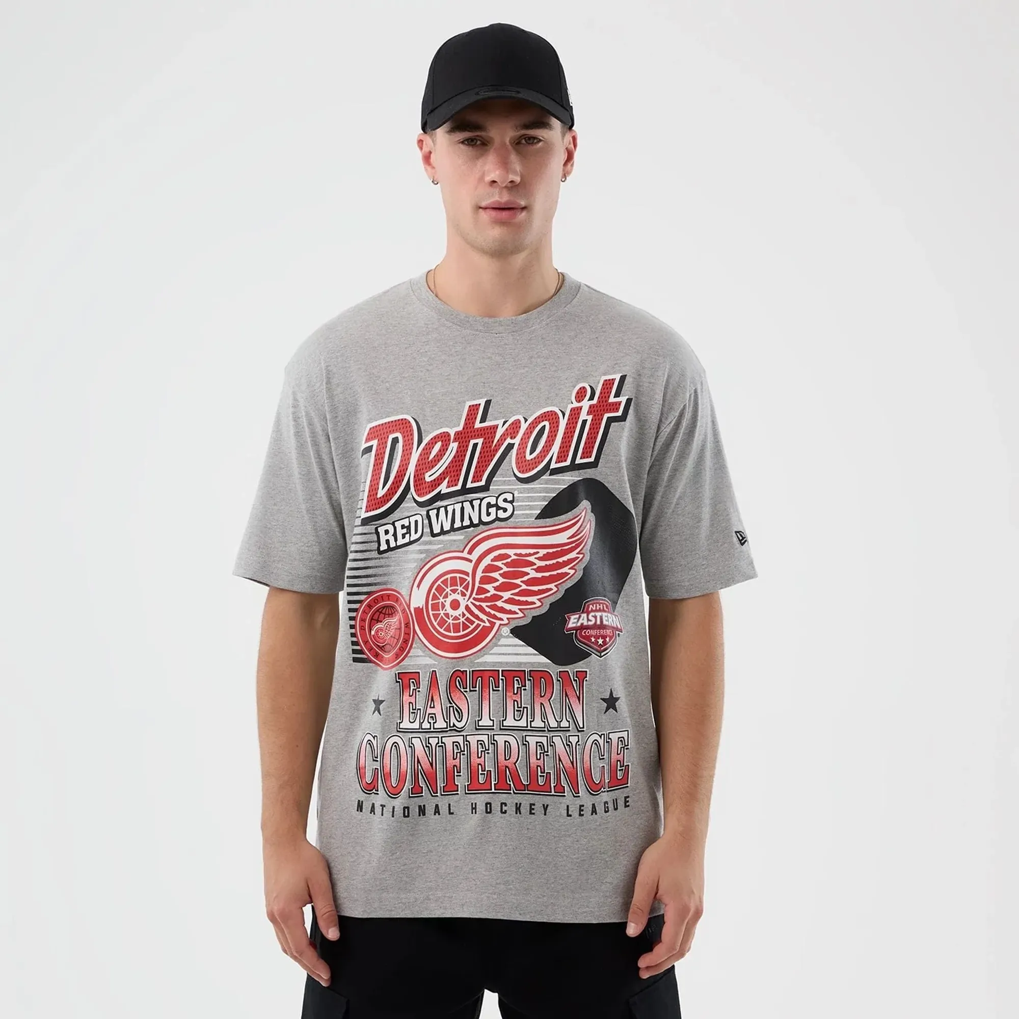 Detroit Red Wings NHL Sport Classic Grey T-Shirt New Era Cap adult unisex