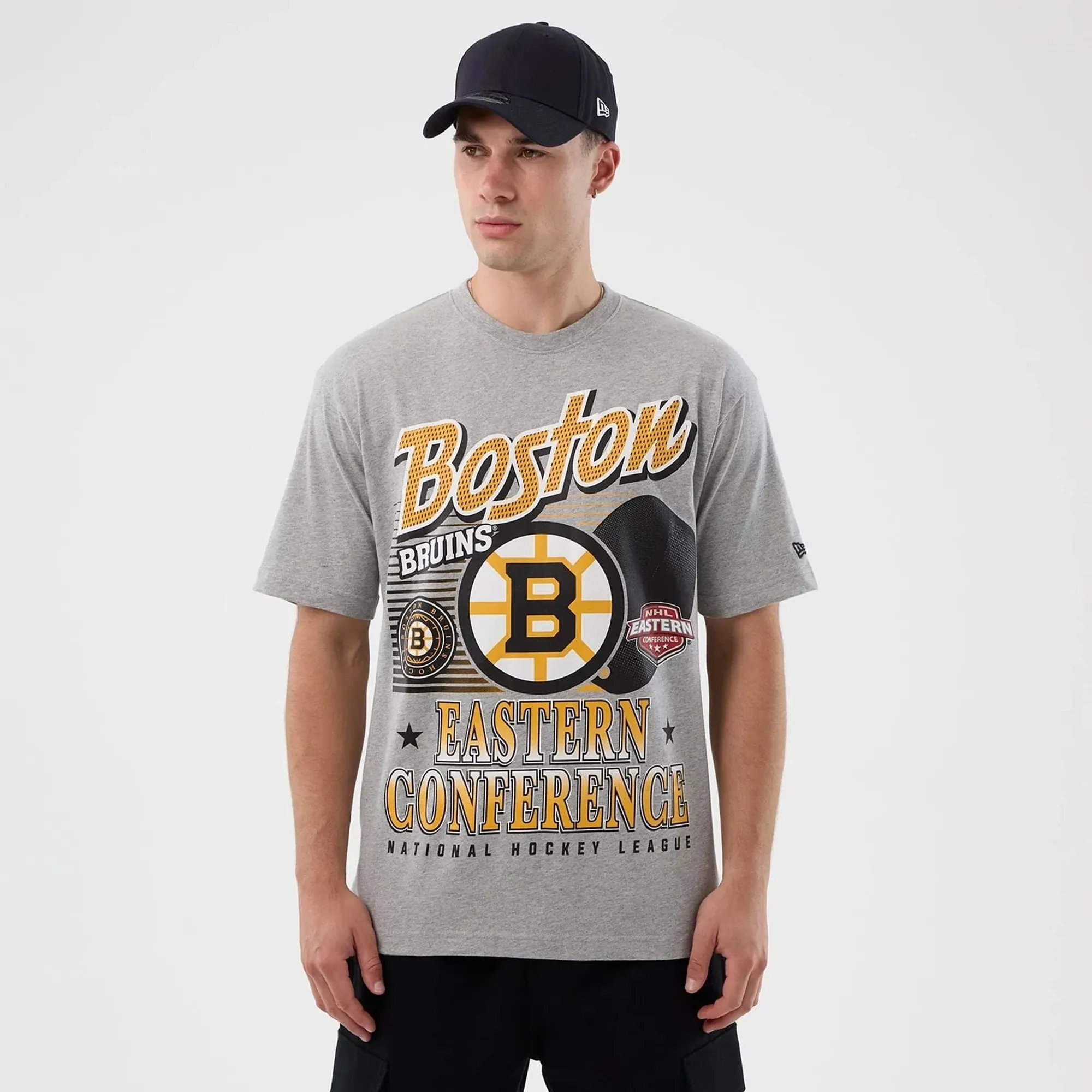 Boston Bruins NHL Sport Classic Grey T-Shirt New Era Cap adult unisex