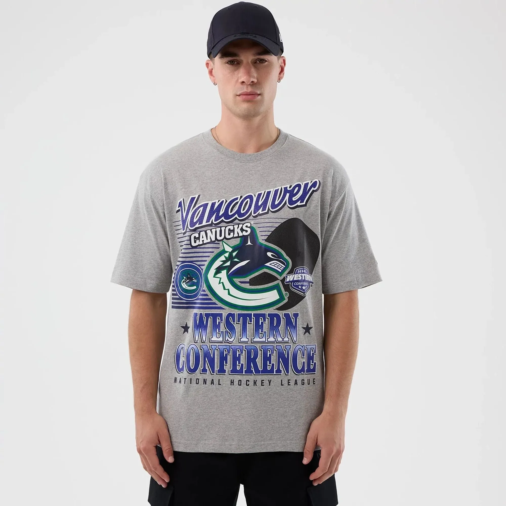 Vancouver Canucks NHL Sport Classic Grey T-Shirt New Era Cap adult unisex
