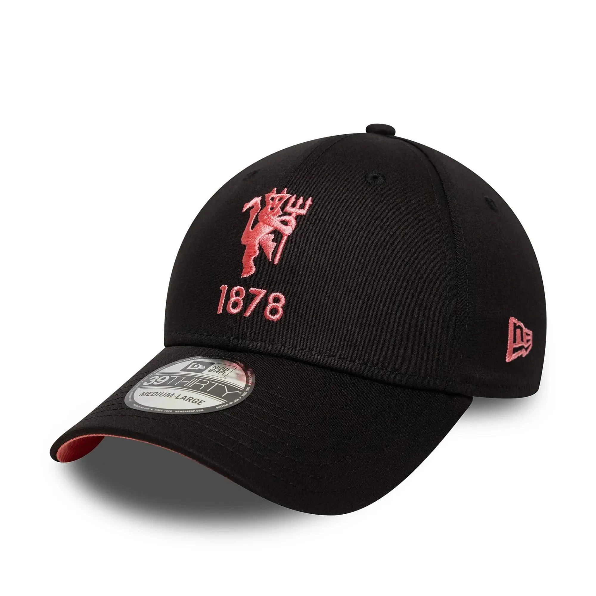 Manchester United FC Seasonal Black 39THIRTY Stretch Fit Cap New Era Cap adult unisex