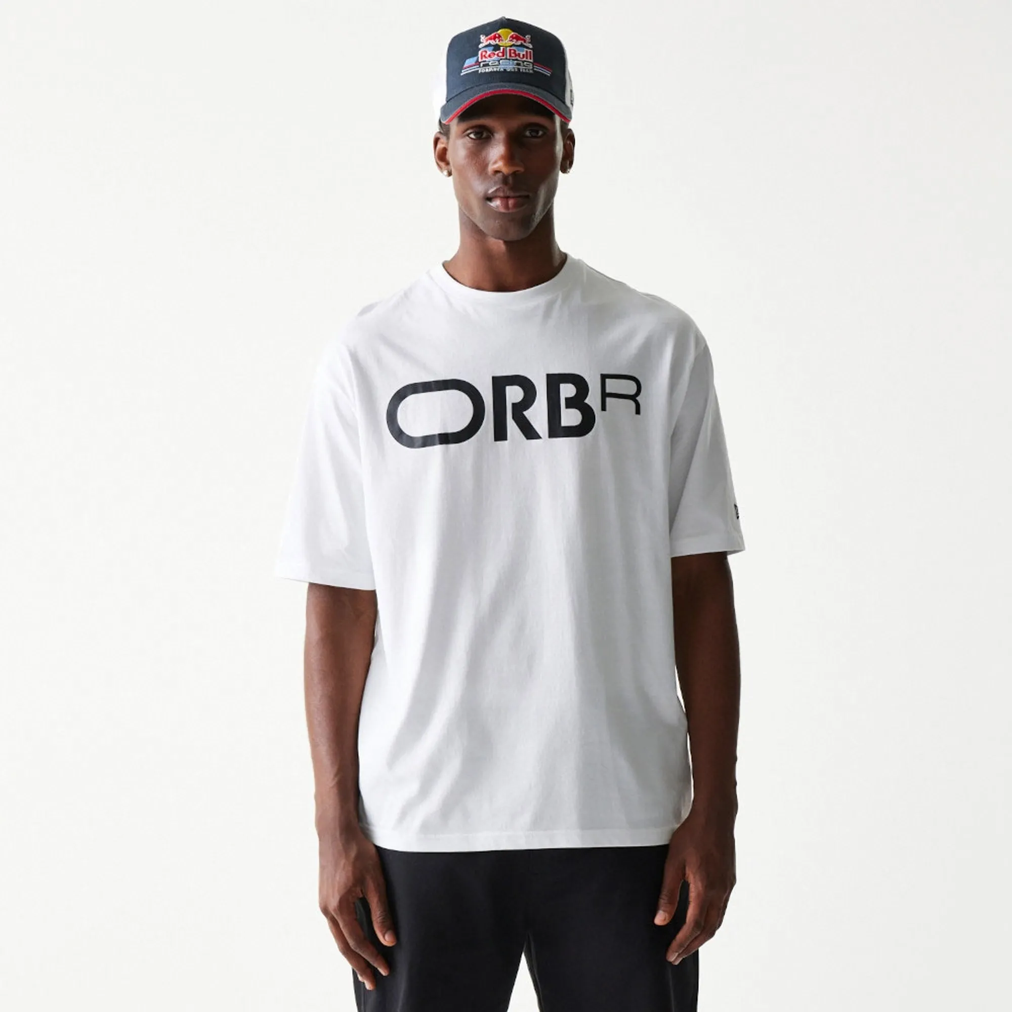 Red Bull Racing Profile White Oversized T-Shirt New Era Cap adult unisex