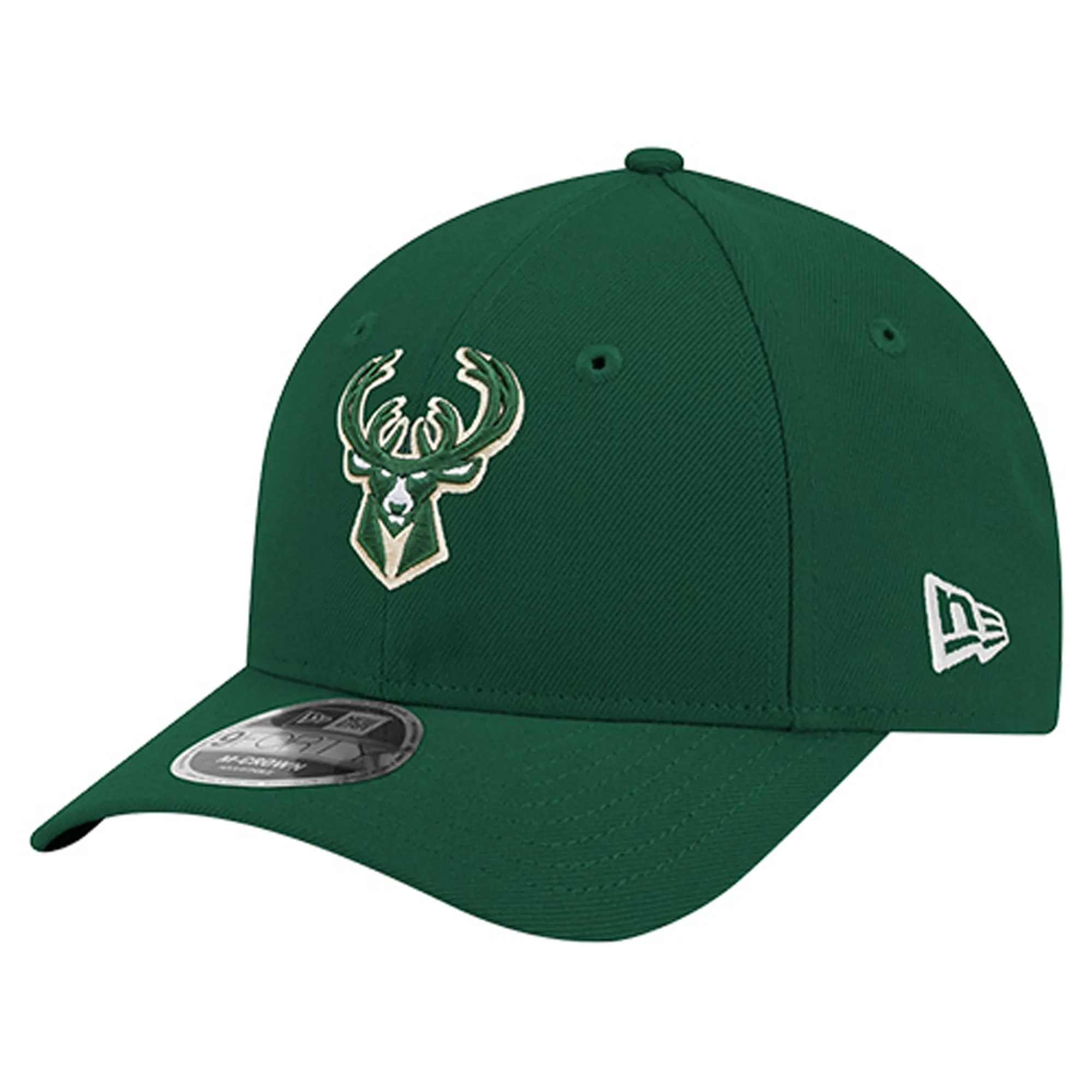 Milwaukee Bucks NBA Team Dark Green 9FORTY M-Crown Adjustable Cap New Era Cap adult unisex