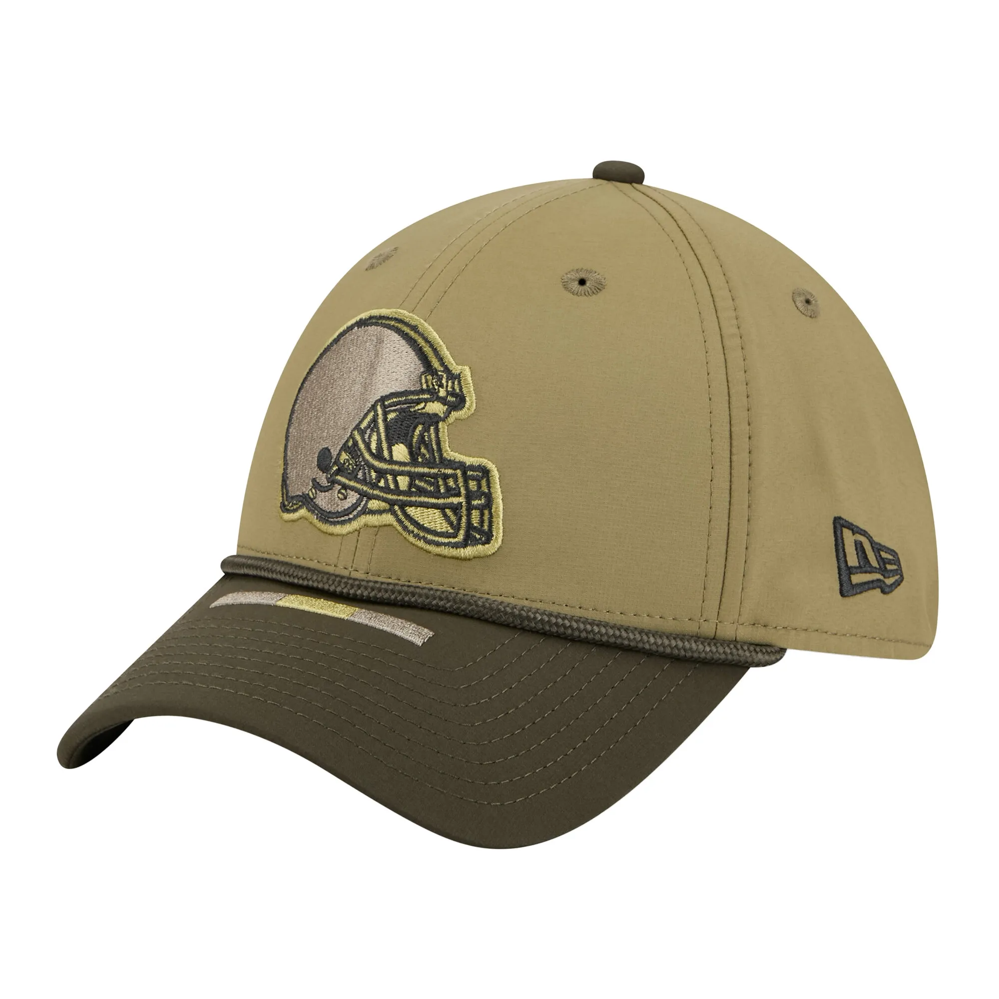 Cleveland Browns NFL Salute To Service 2025 Dark Green 39THIRTY Stretch Fit Cap New Era Cap adult unisex