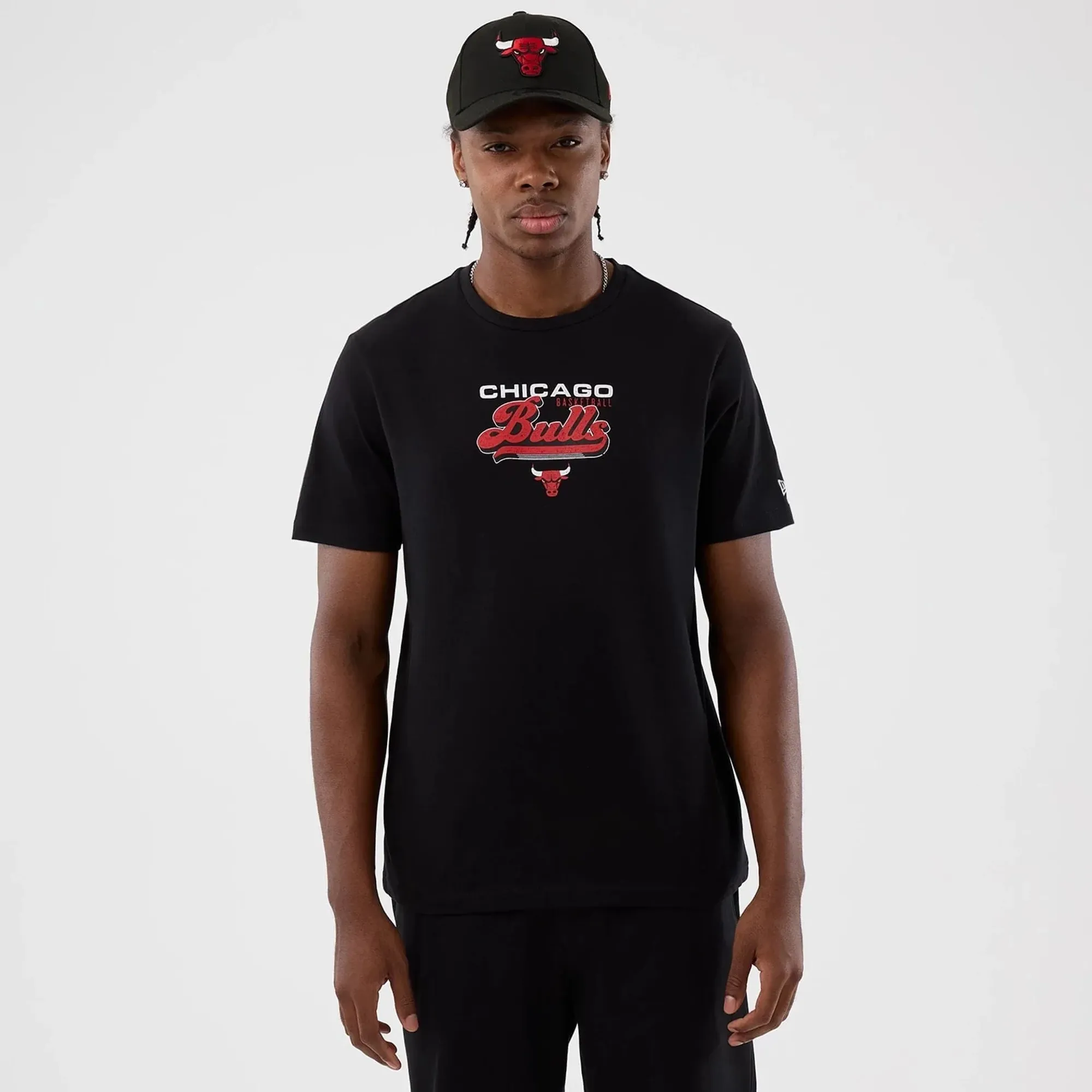 Chicago Bulls NBA Back To School Black T-Shirt New Era Cap adult unisex