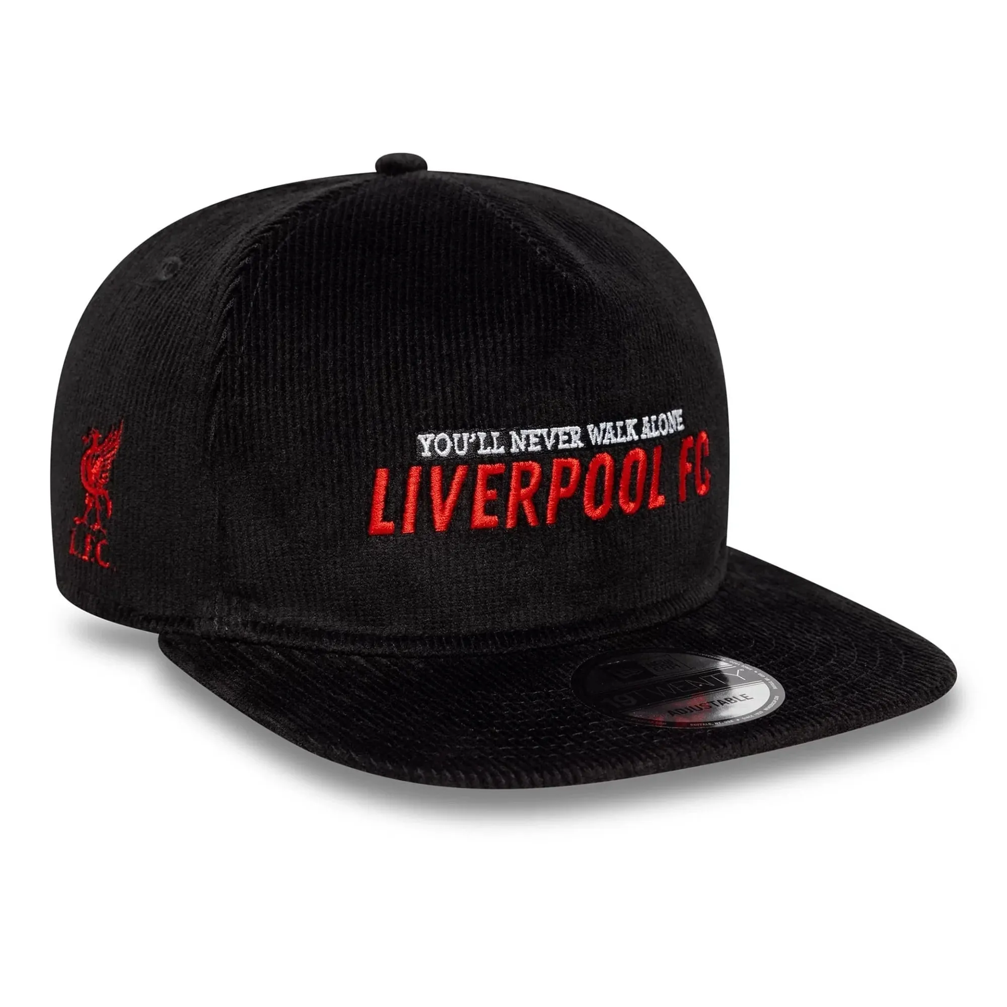 Liverpool FC Cord Black 19TWENTY Adjustable Cap New Era Cap adult unisex
