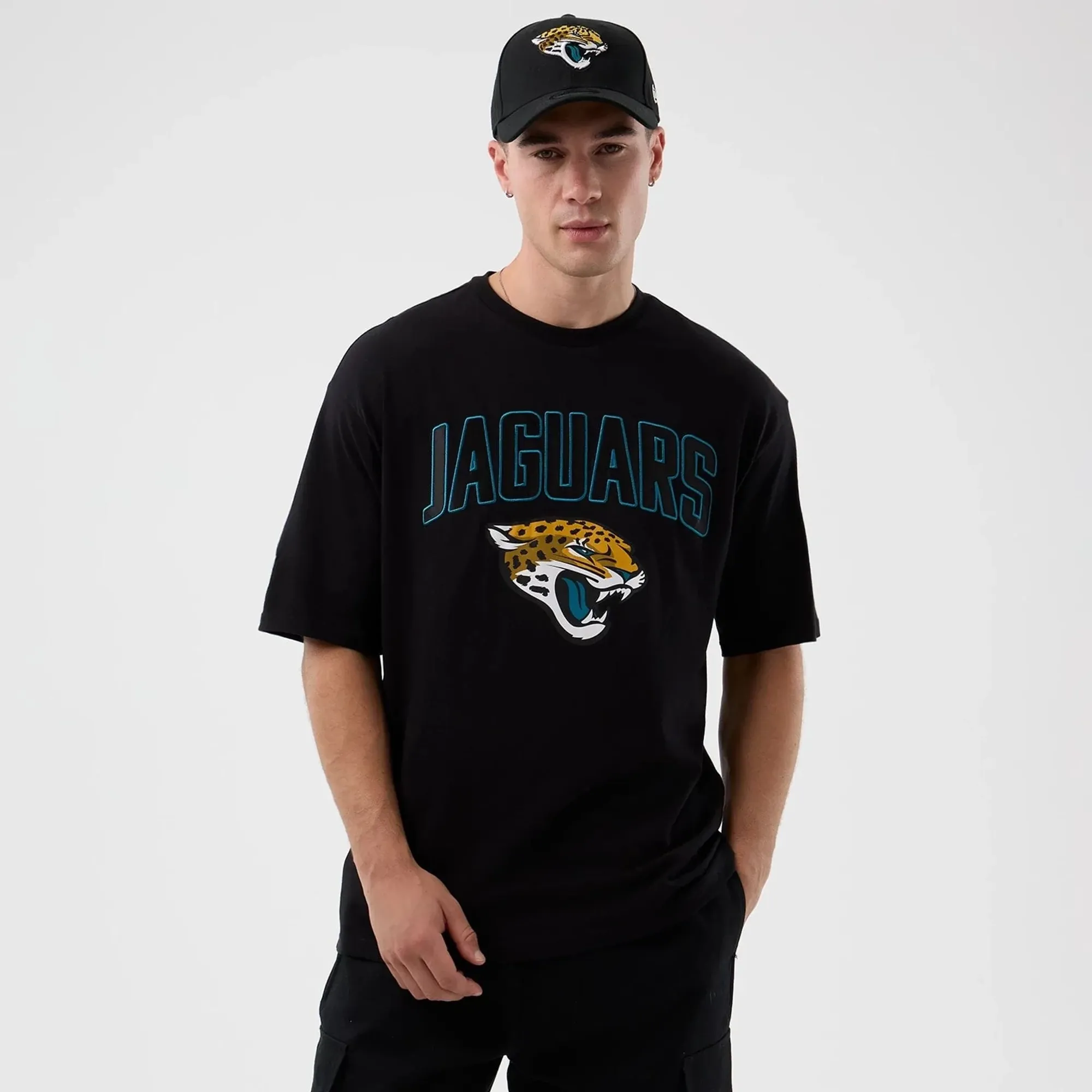 Jacksonville Jaguars NFL International Series Games Black Oversized T-Shirt New Era Cap adult unisex