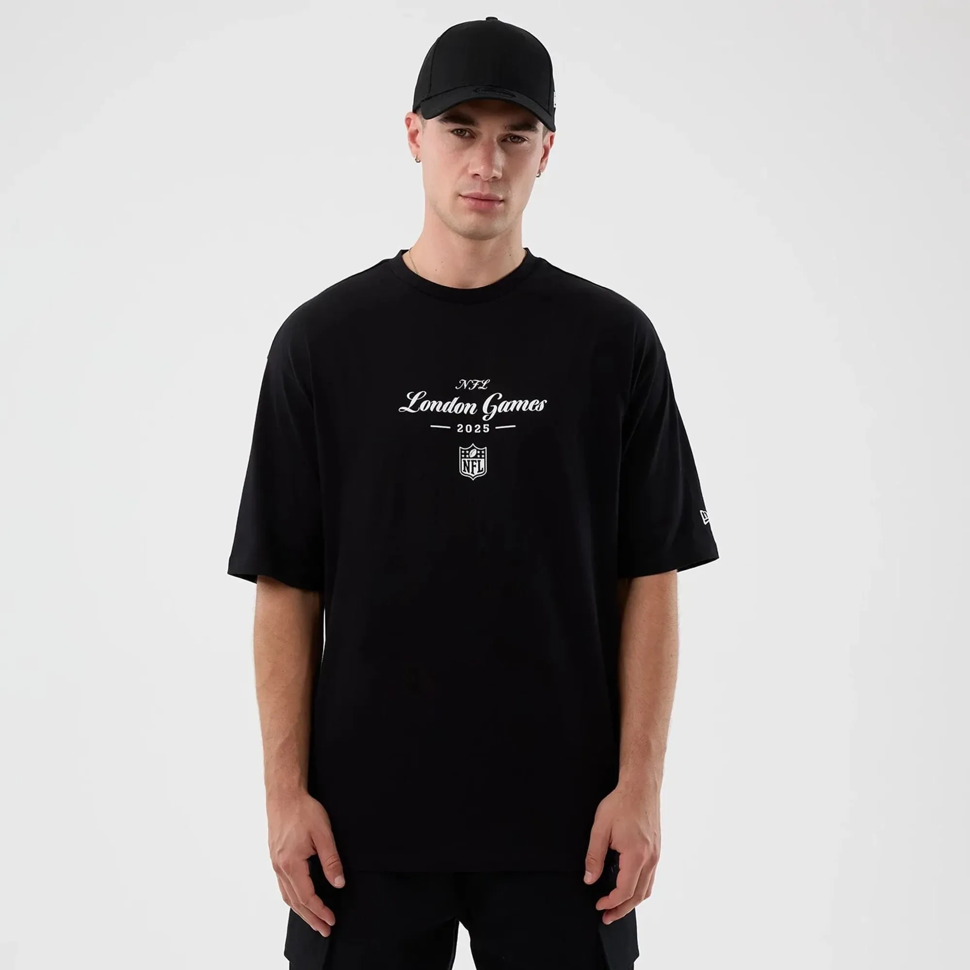 London Games NFL International Series Games Black Oversized T-Shirt New Era Cap adult unisex