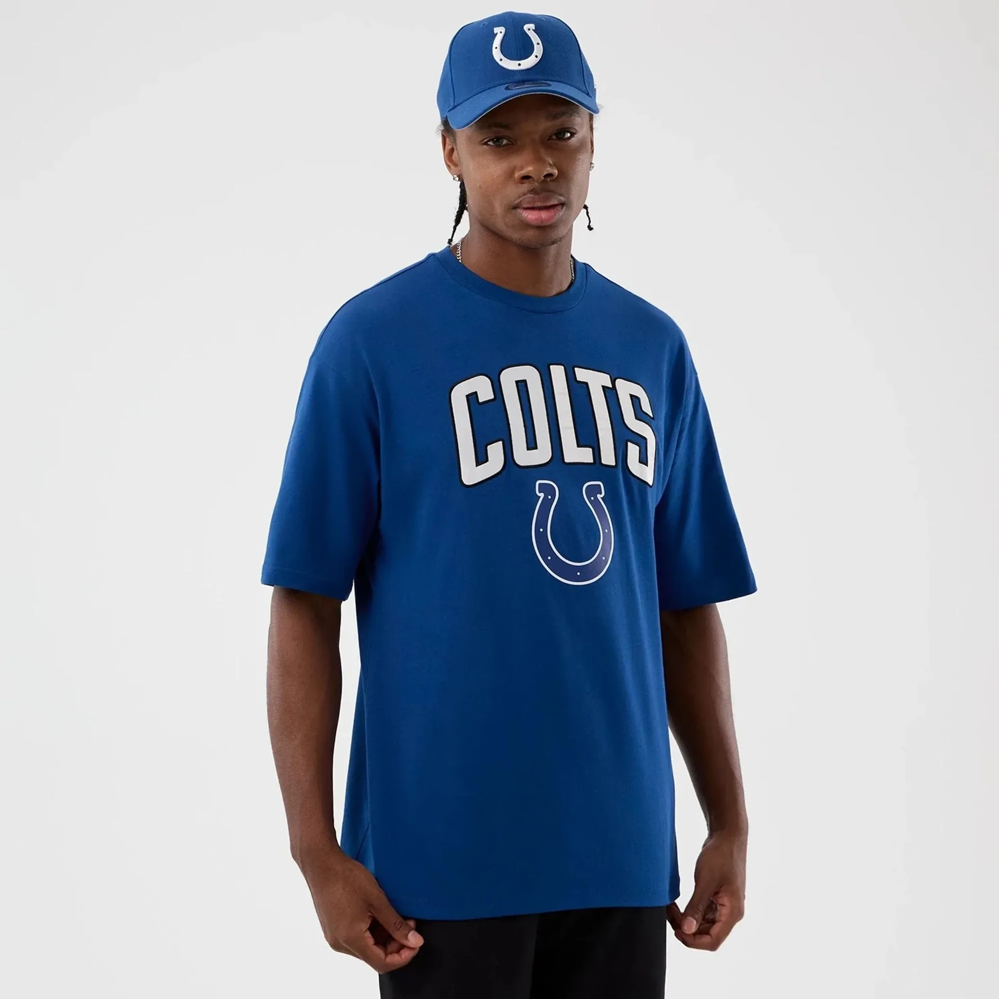 Indianapolis Colts NFL International Series Games Blue Oversized T-Shirt New Era Cap adult unisex