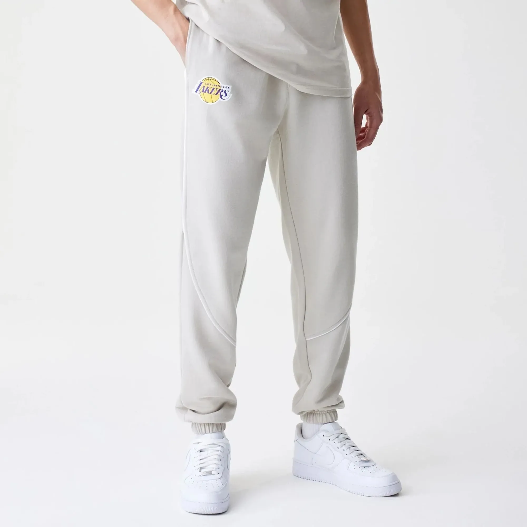 LA Lakers NBA Piping Cream Joggers New Era Cap adult unisex