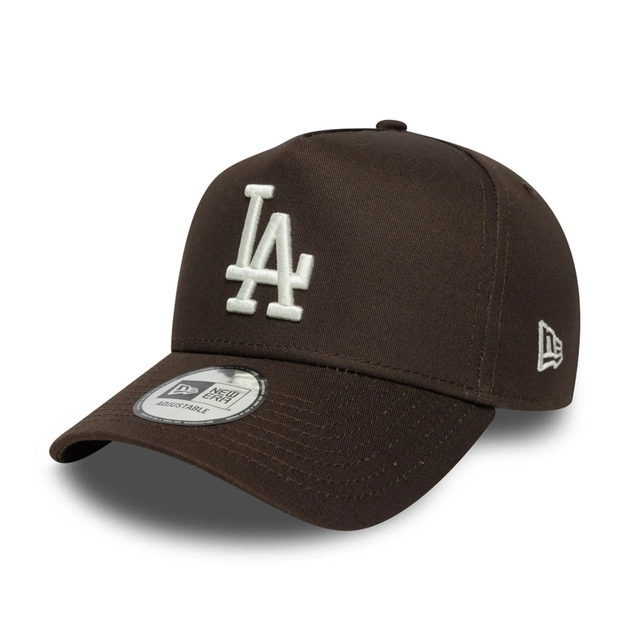 LA Dodgers MLB Sidepatch Dark Brown 9FORTY E-Frame Adjustable Cap New Era Cap adult unisex