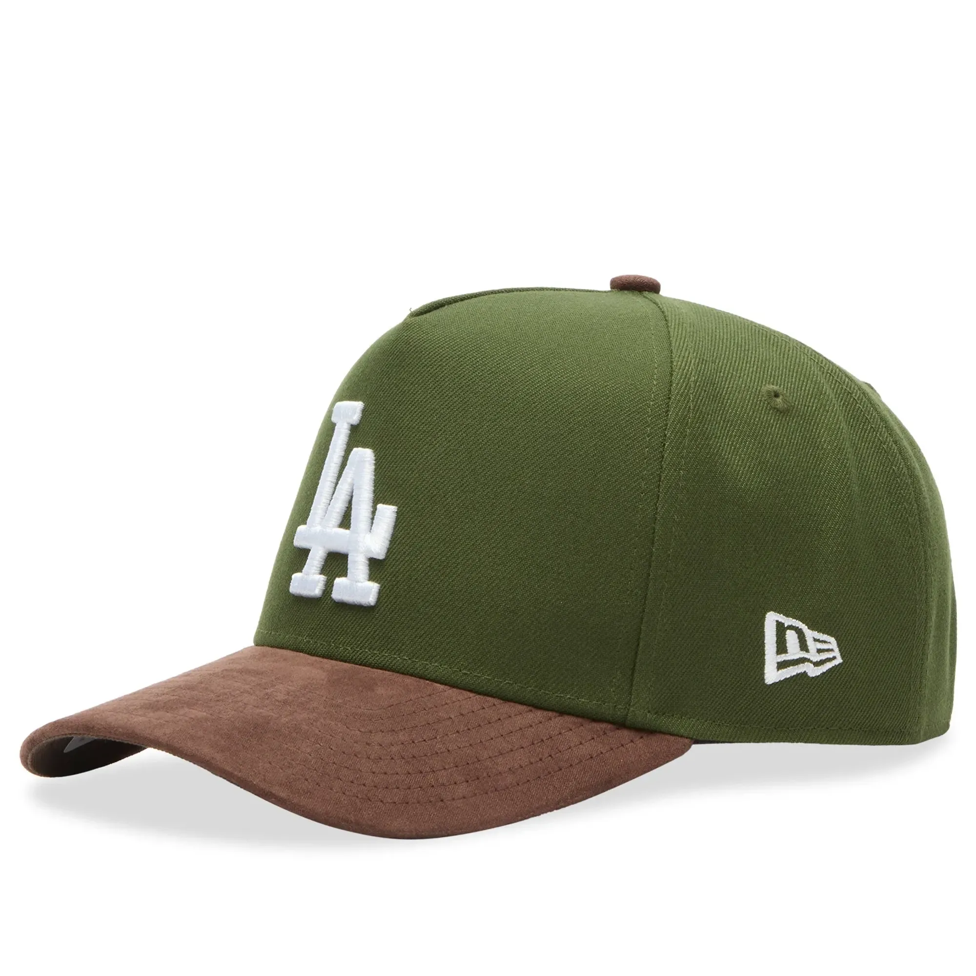 New Era Cap New Era LA Dodgers Suede Visor 9Forty E-Frame Green