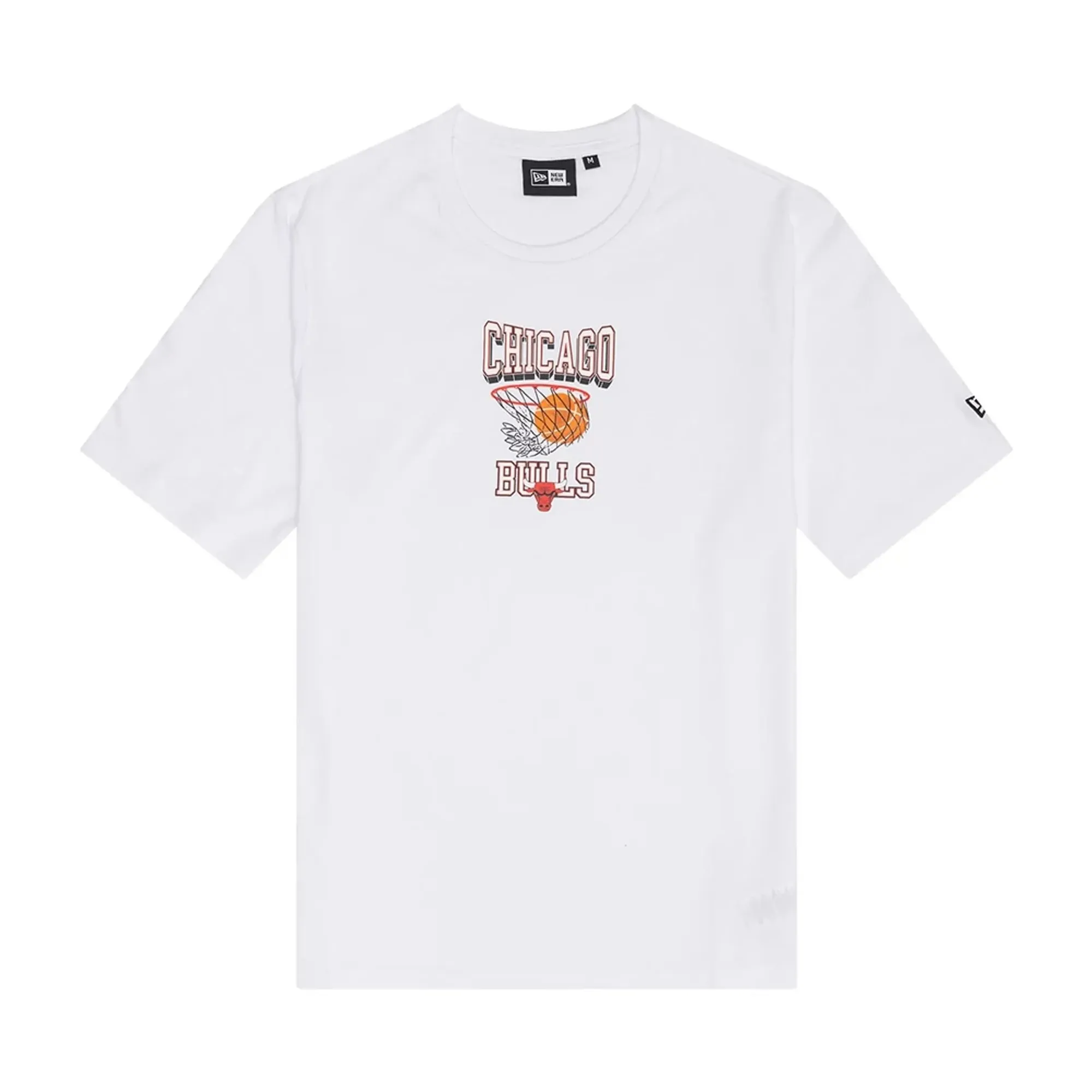Chicago Bulls NBA Graphic White T-Shirt New Era Cap adult unisex