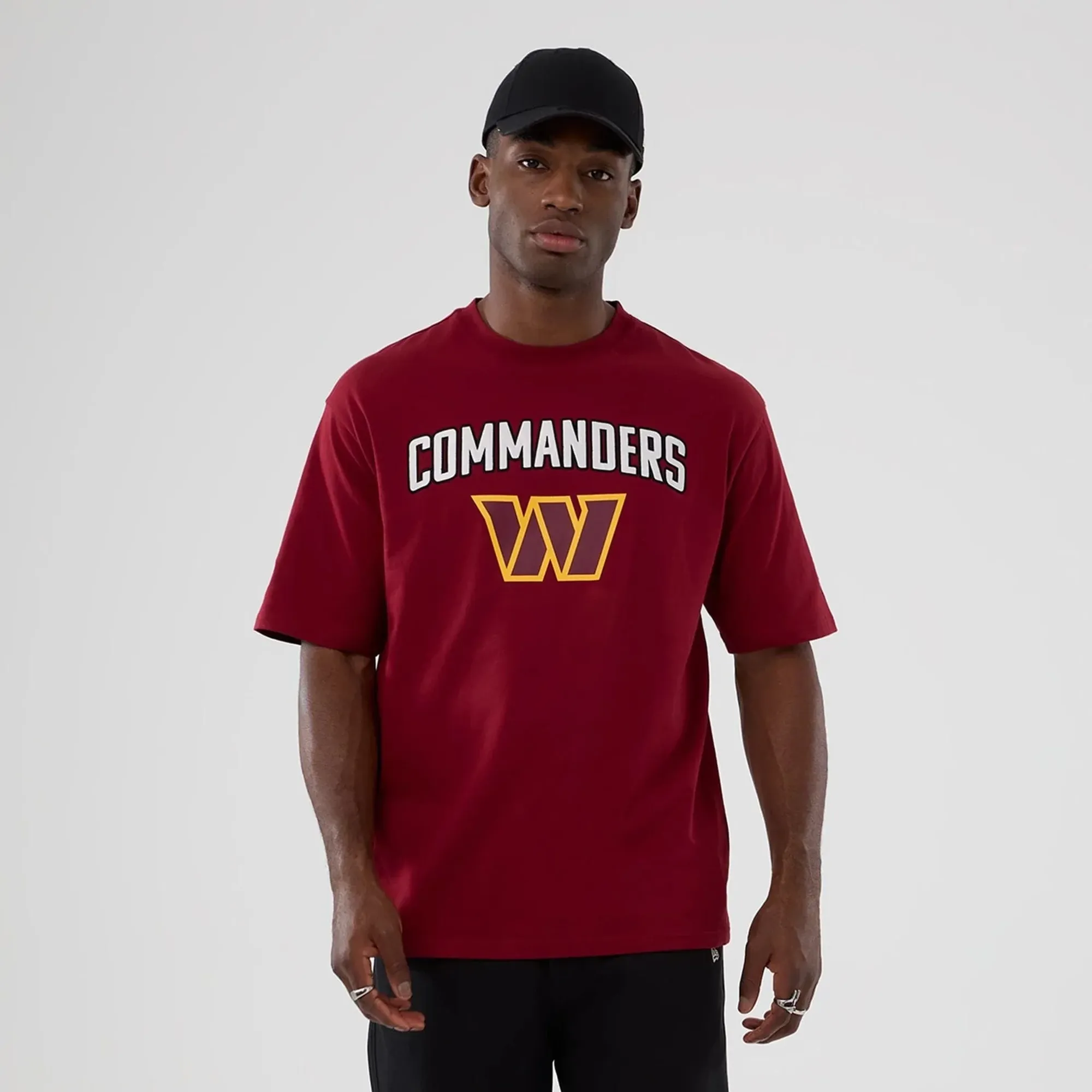 Washington Commanders NFL International Series Games 2025 Dark Red Premium T-Shirt New Era Cap adult unisex